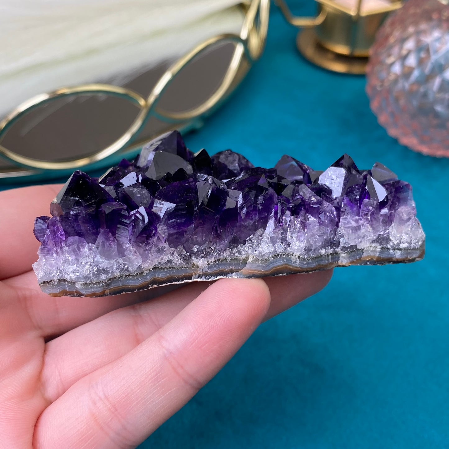 Natural raw Amethyst druse/cluster (High Quality,Uruguay,120g.)