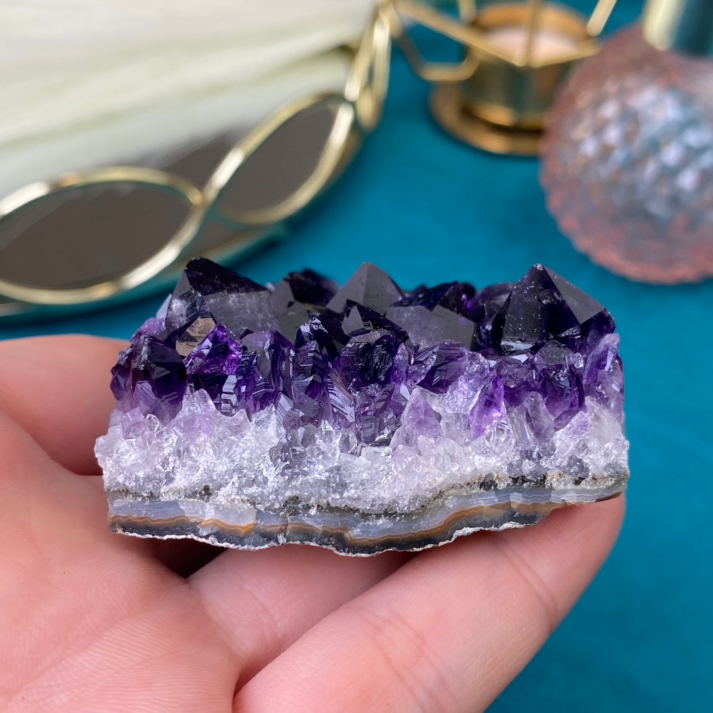 Natural raw Amethyst druse/cluster (High Quality,Uruguay,120g.)