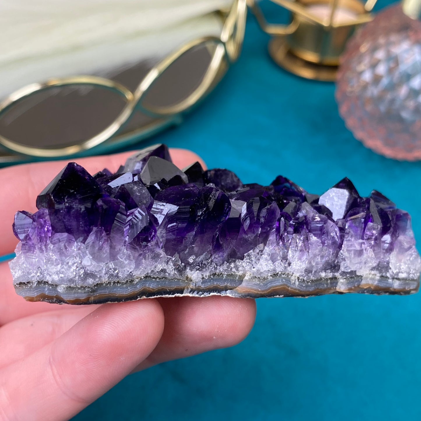 Natural raw Amethyst druse/cluster (High Quality,Uruguay,120g.)