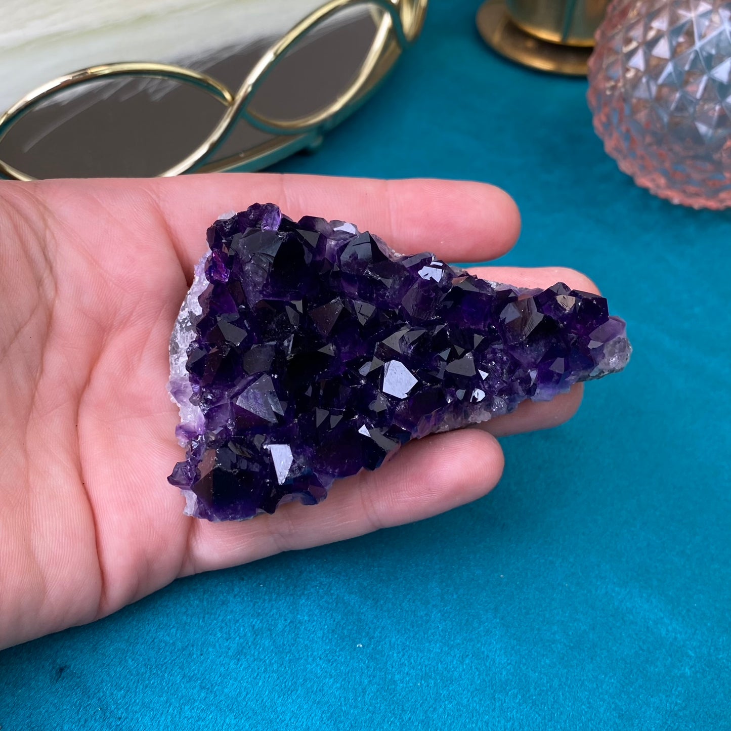 Natural raw Amethyst druse/cluster (High Quality,Uruguay,120g.)