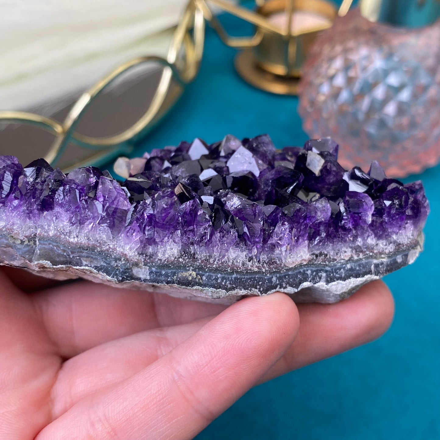 Natural raw Amethyst druse/cluster (High Quality,Uruguay,186g.)