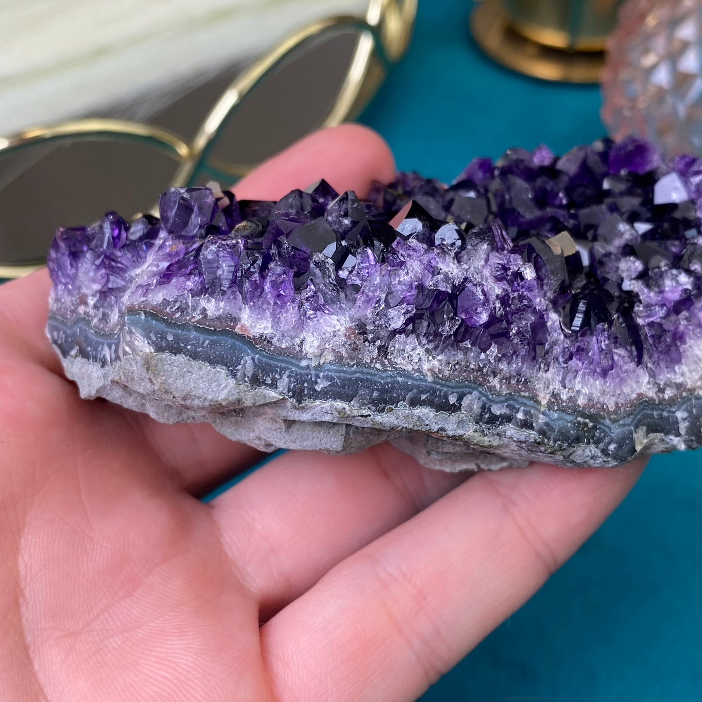 Natural raw Amethyst druse/cluster (High Quality,Uruguay,186g.)