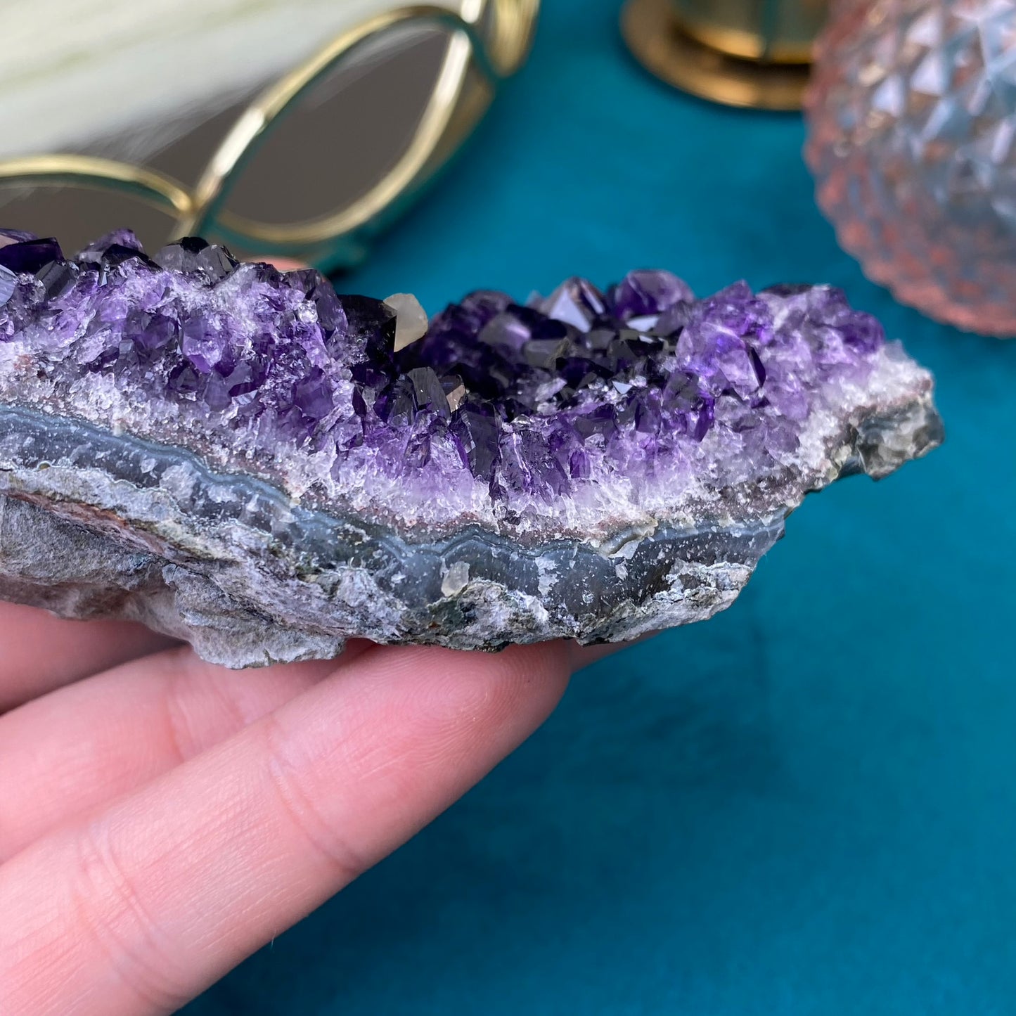 Natural raw Amethyst druse/cluster (High Quality,Uruguay,186g.)