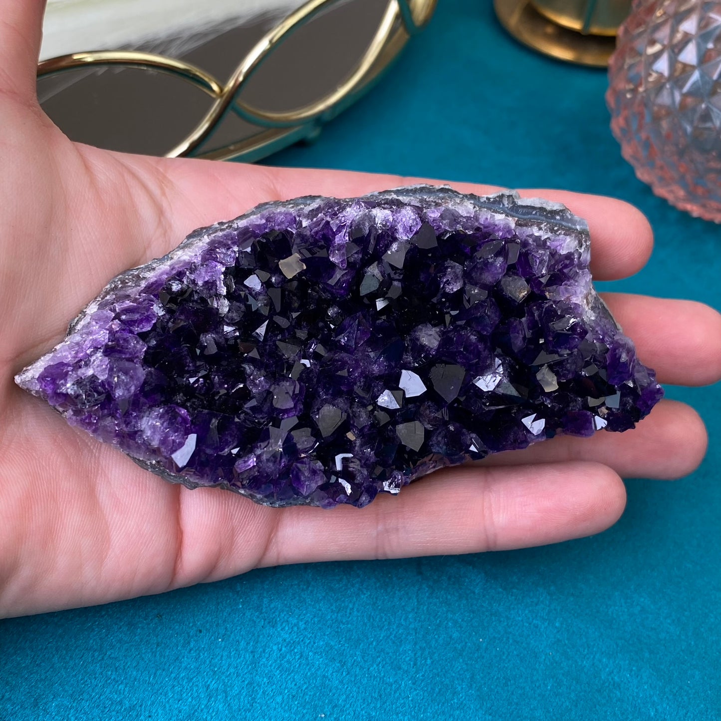 Natural raw Amethyst druse/cluster (High Quality,Uruguay,186g.)