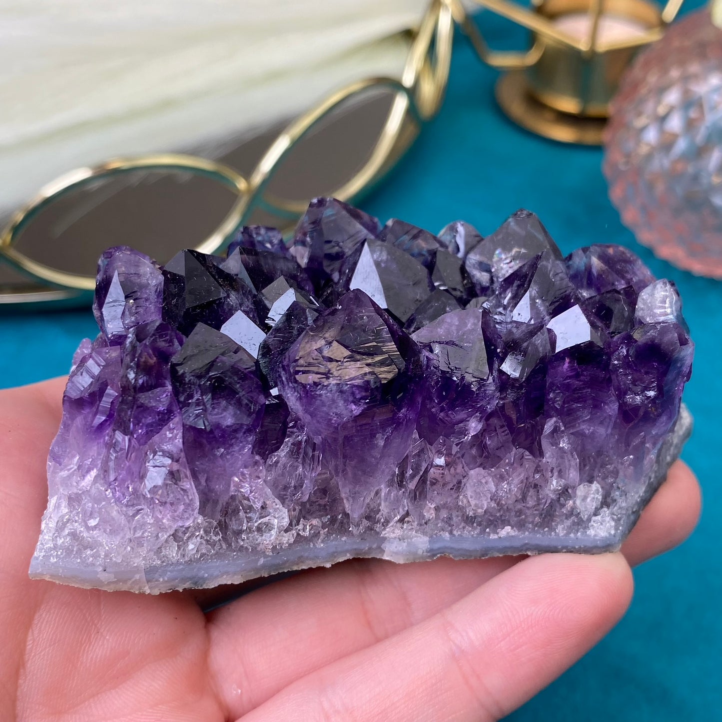 Natural raw Amethyst druse/cluster (High Quality,Uruguay,210g.)