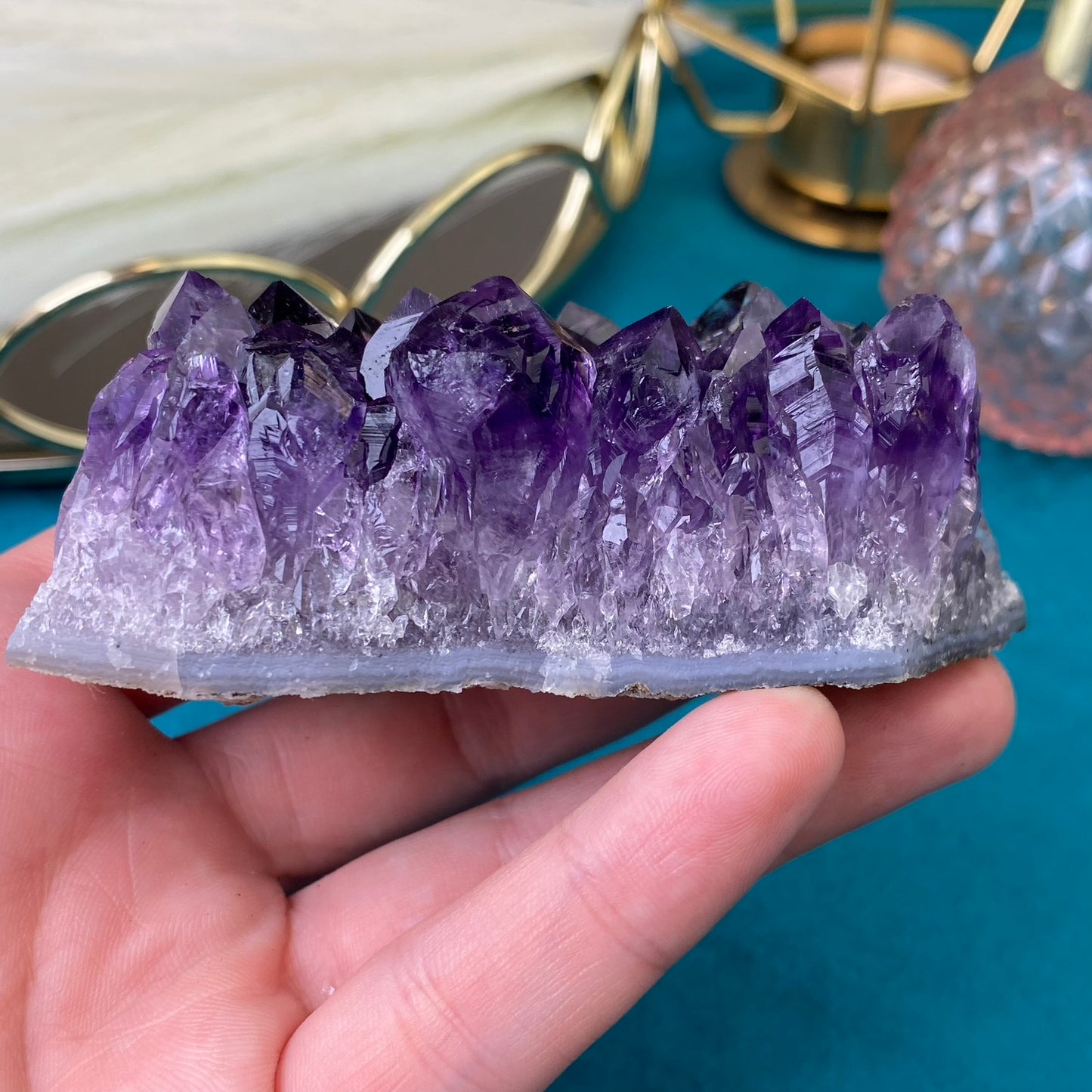 Natural raw Amethyst druse/cluster (High Quality,Uruguay,210g.)