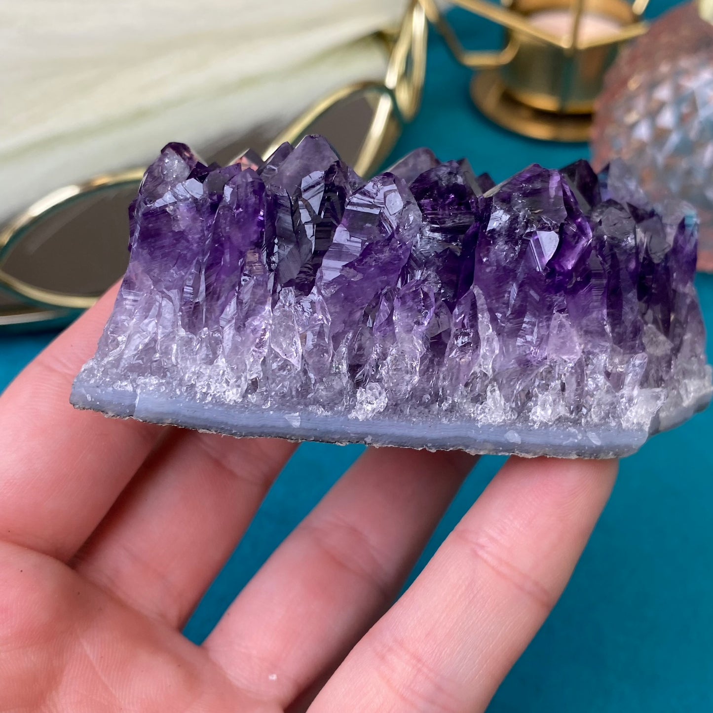 Natural raw Amethyst druse/cluster (High Quality,Uruguay,210g.)