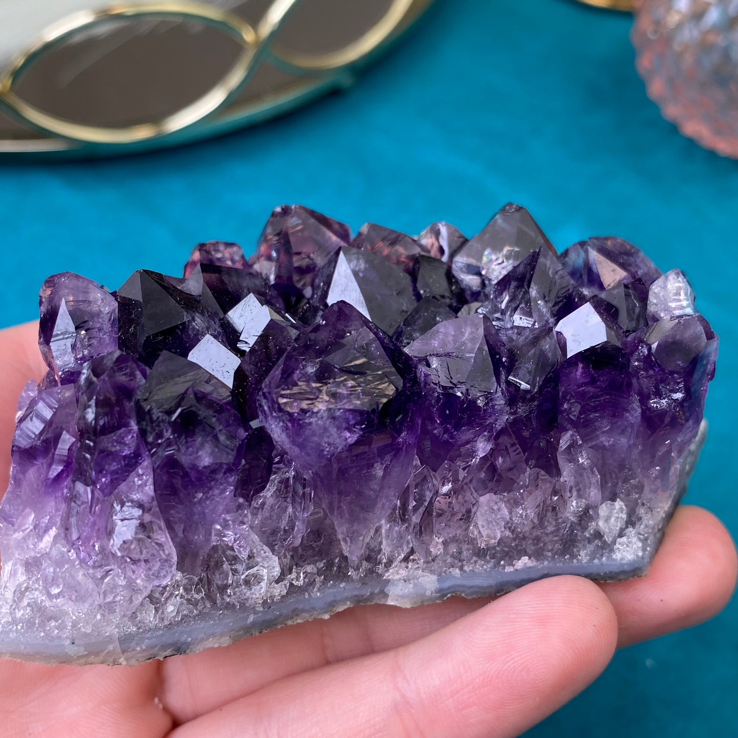 Natural raw Amethyst druse/cluster (High Quality,Uruguay,210g.)