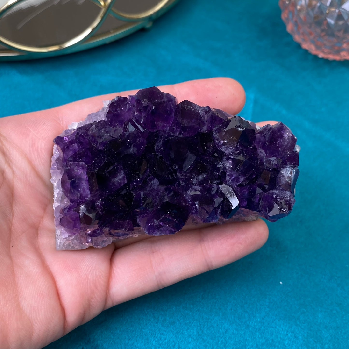 Natural raw Amethyst druse/cluster (High Quality,Uruguay,210g.)