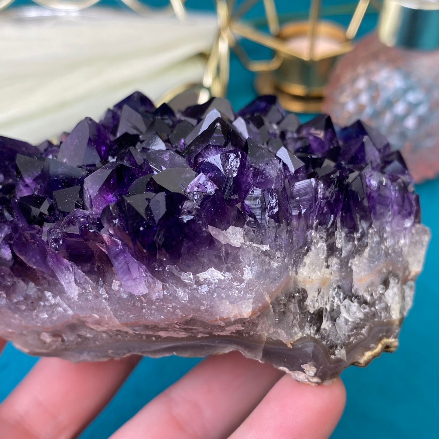 Natural raw Amethyst druse/cluster (High Quality,Uruguay,462g.)