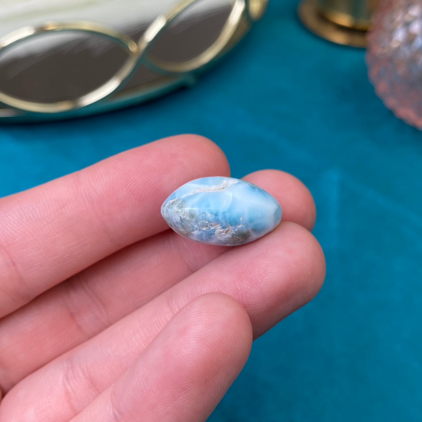 Natural polished Larimar 5,1g.