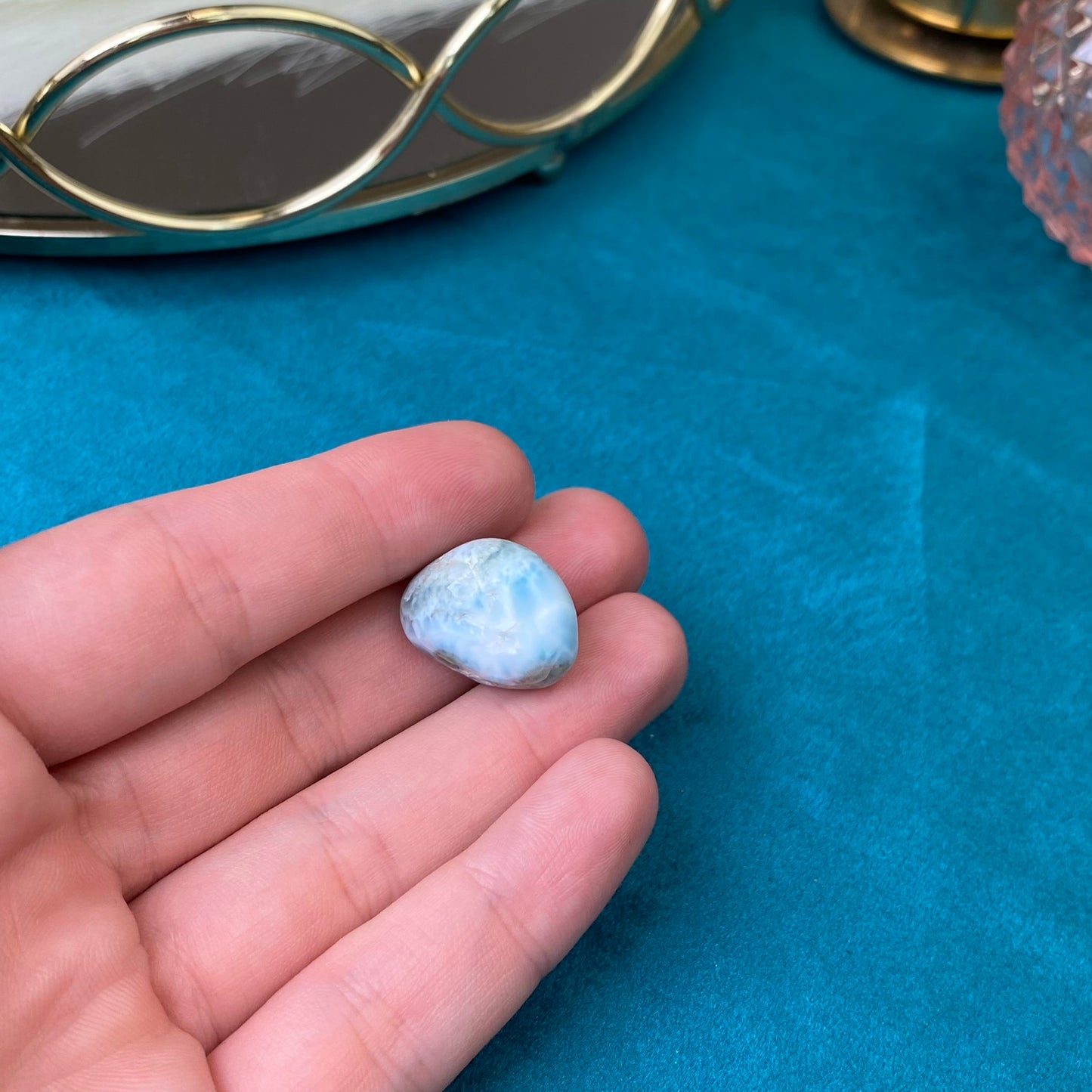 Natural polished Larimar 5,1g.