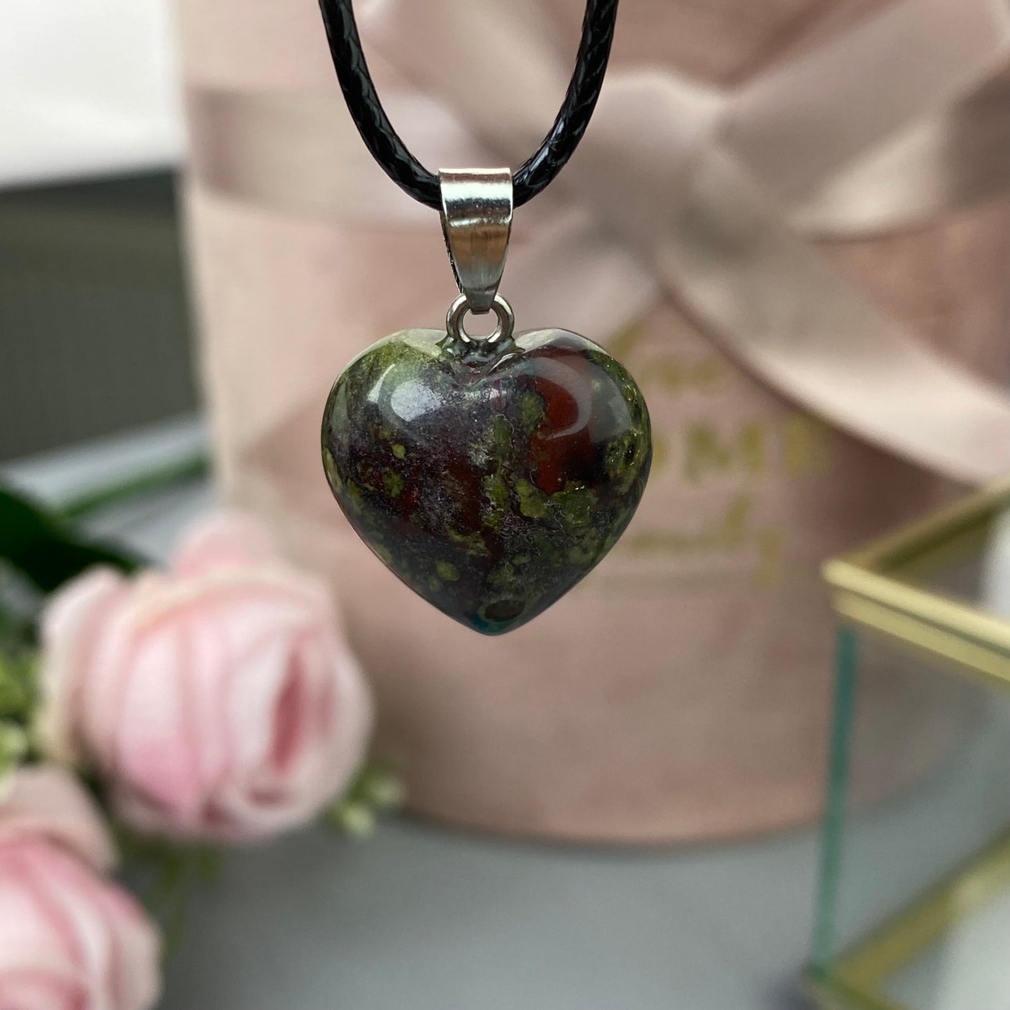 Jasper pendant "Heart"