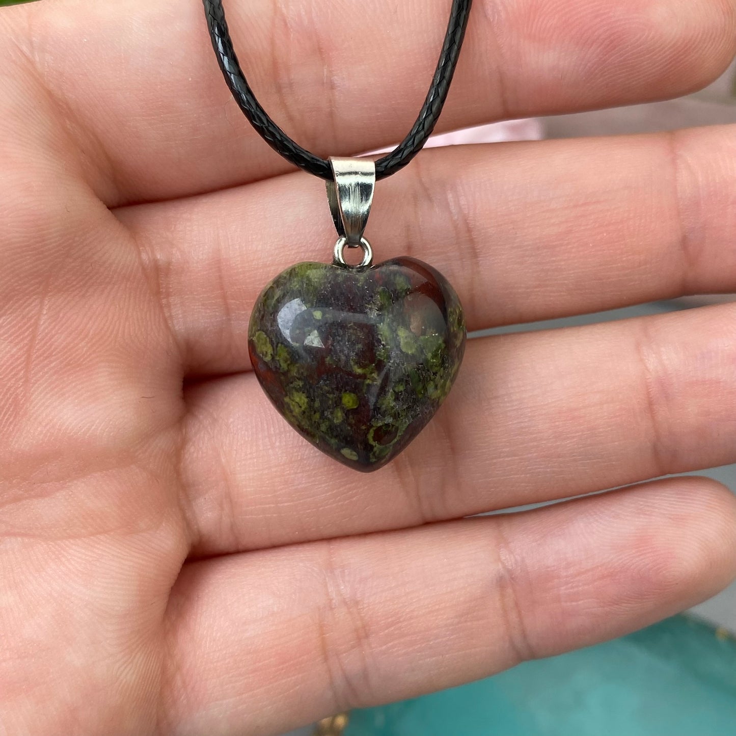 Jasper pendant "Heart"