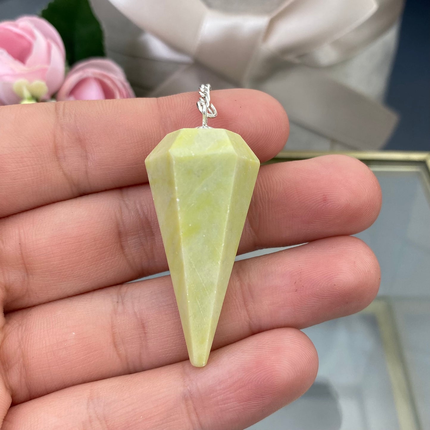 Serpentine (Snake Stone) pendulum