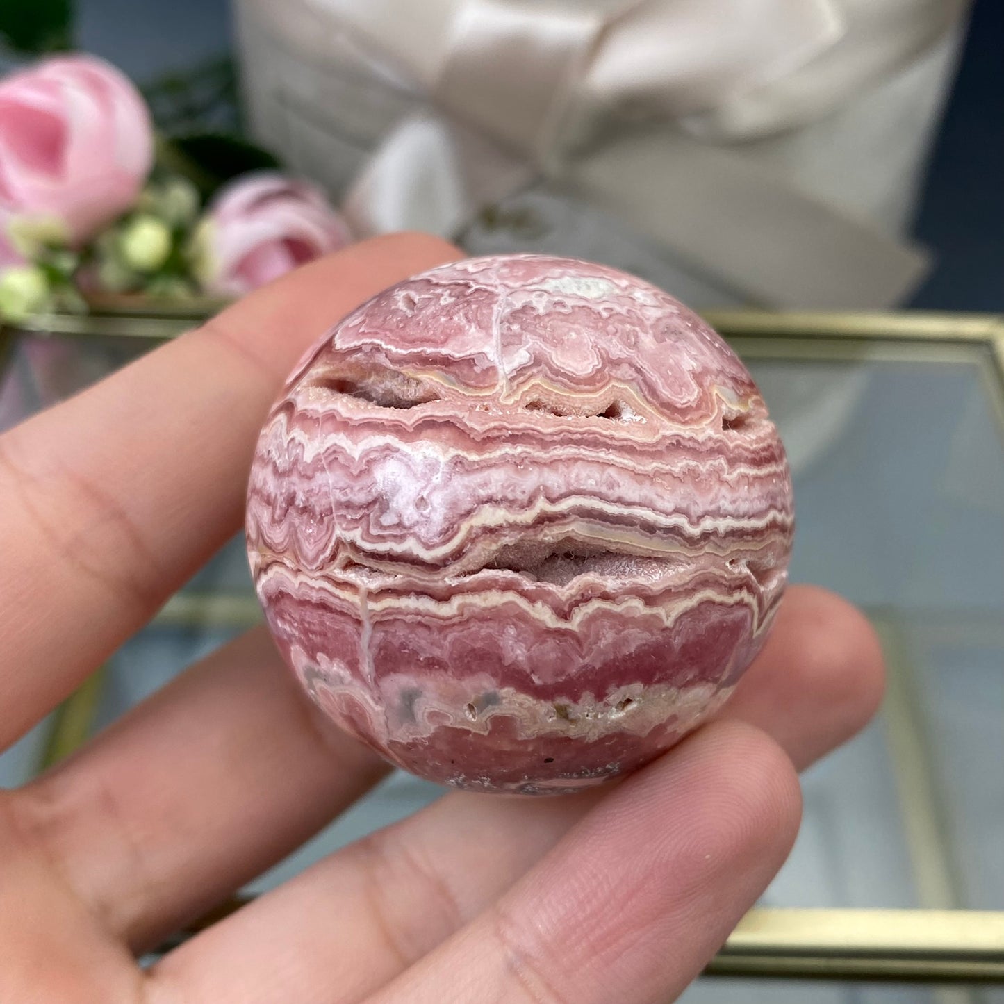 Rhodochrosit-Kugel (Rhodochrosit 4cm)