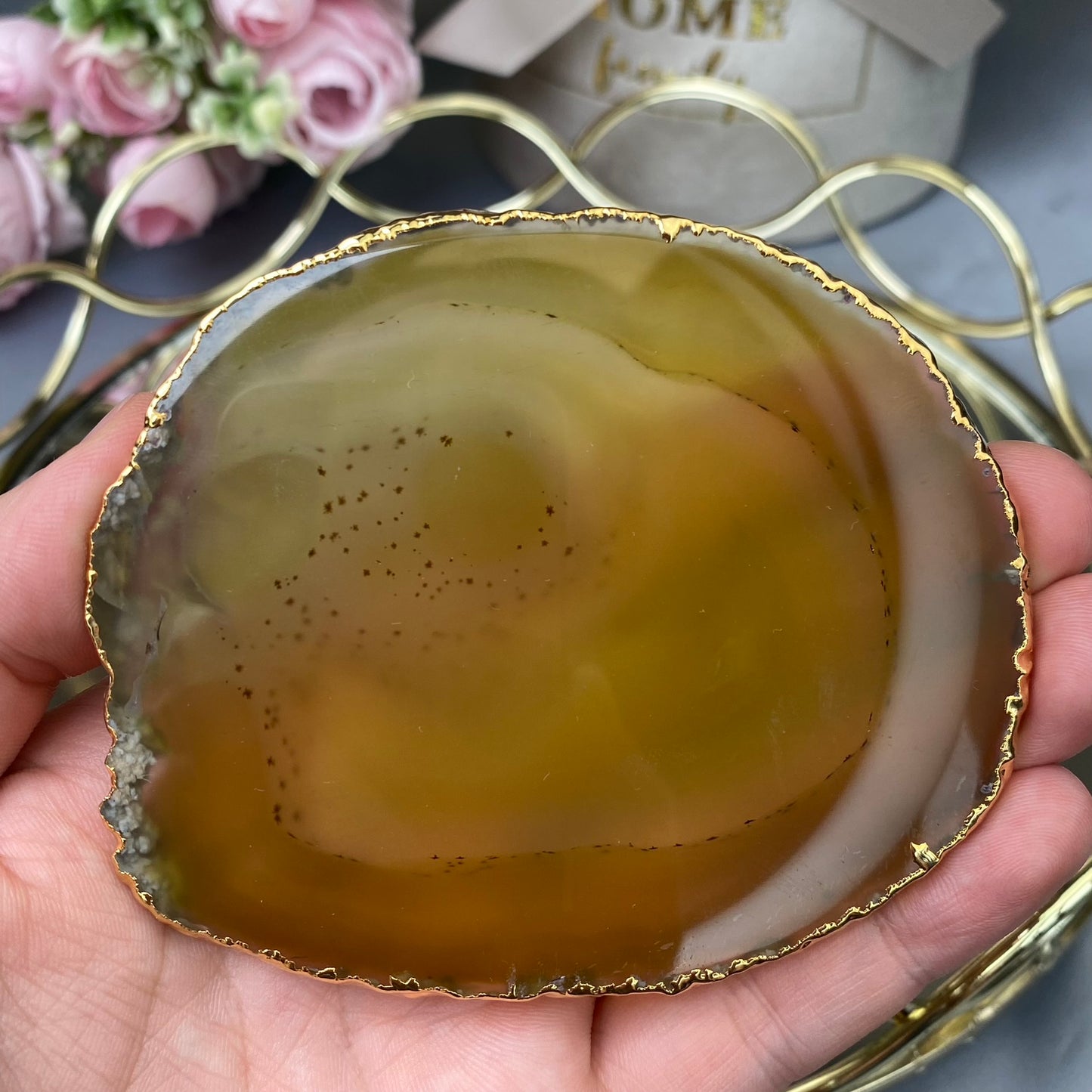 Agate plate