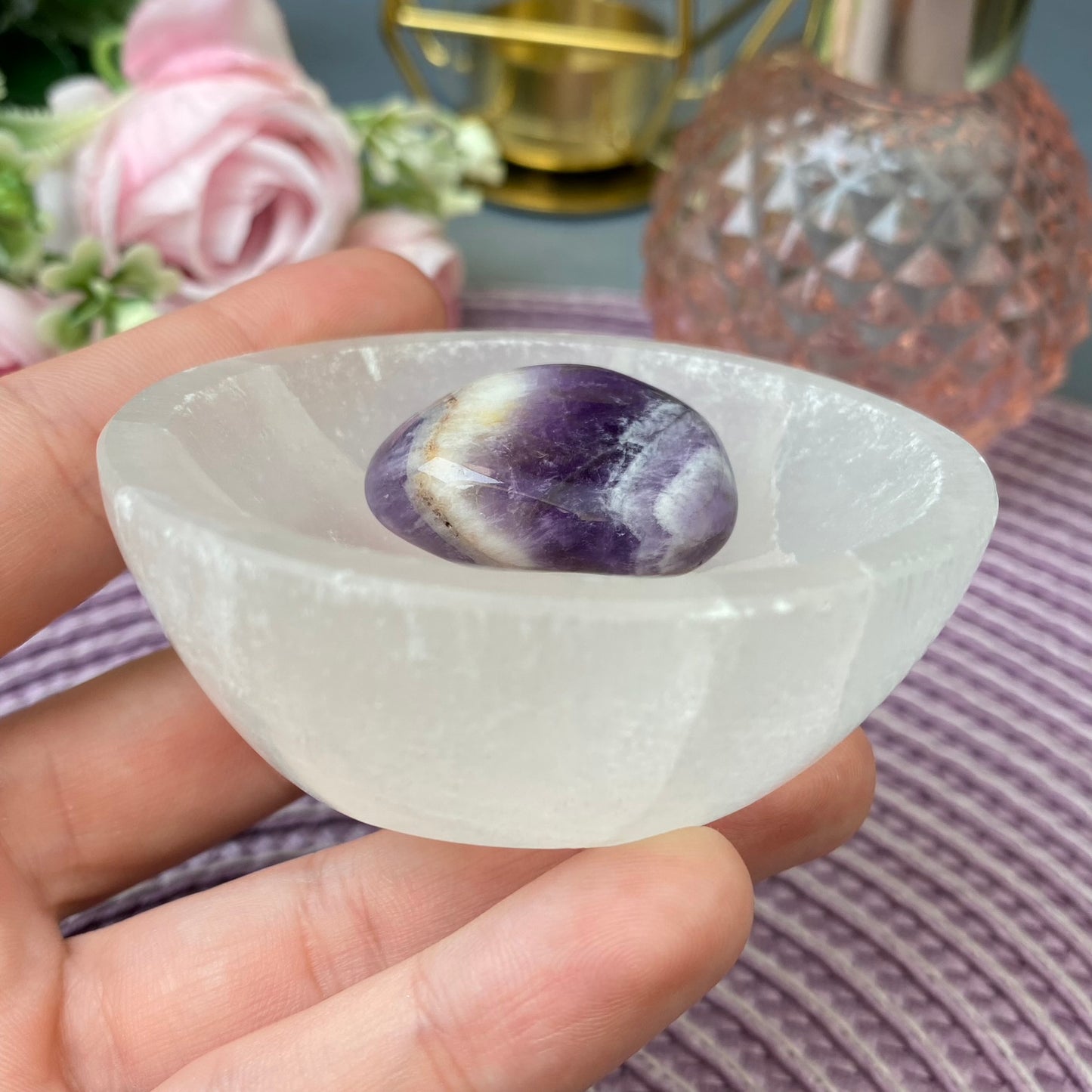 Selenite bowl (size-S)