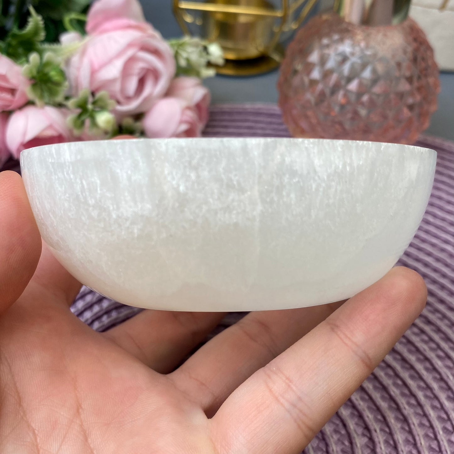 Selenite bowl (size-XL)