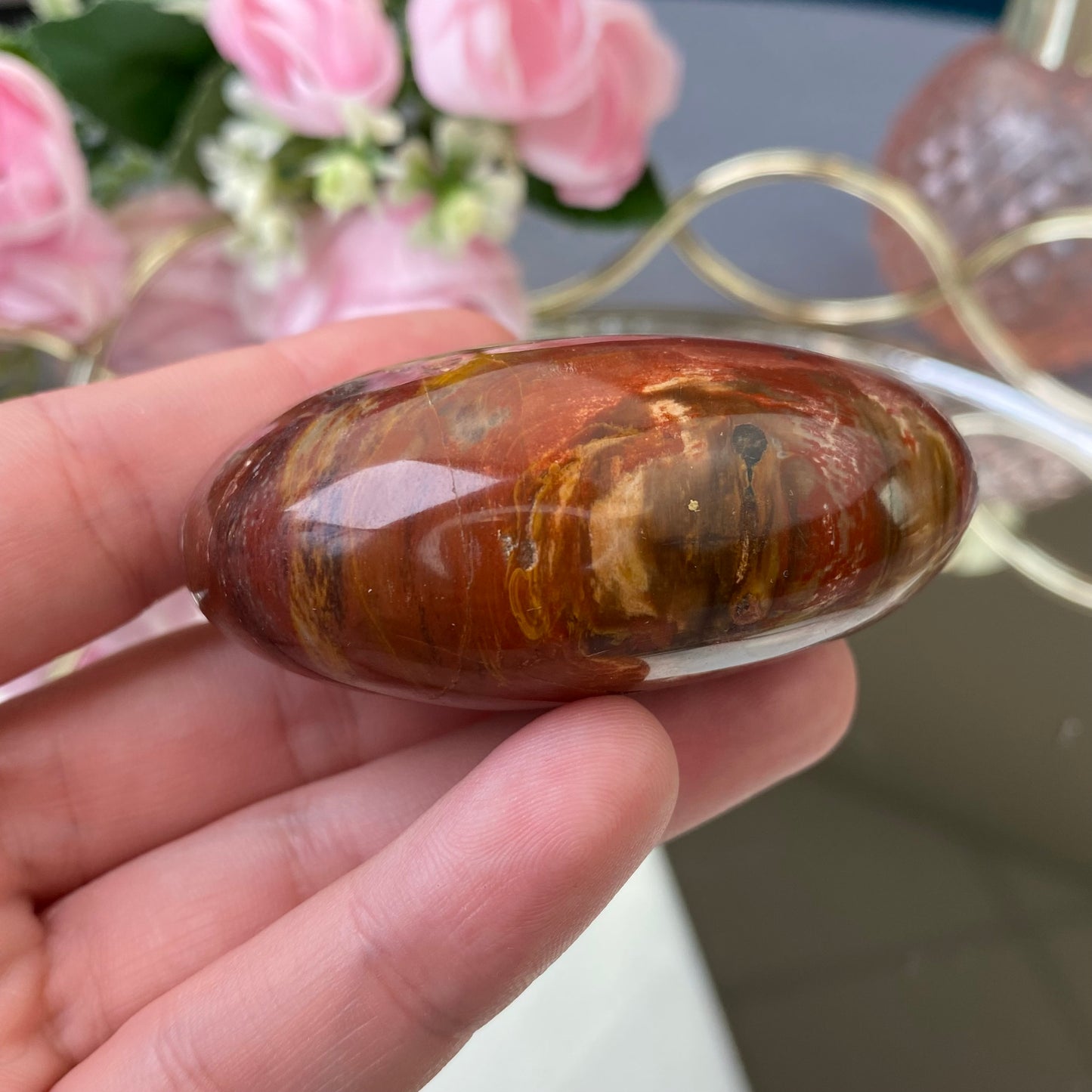 Natural polished Polychrome Jasper 107g. (Desert Jasper)