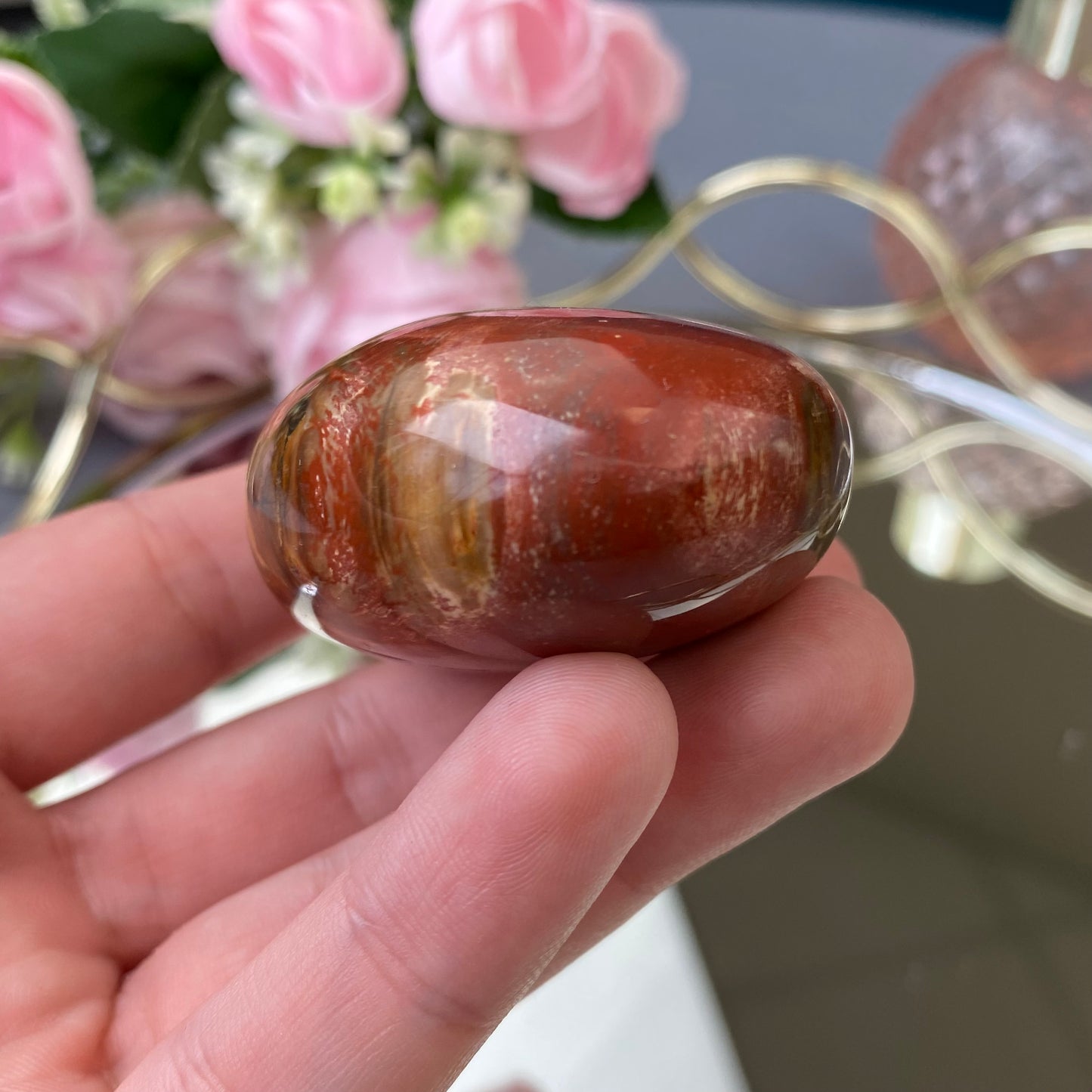 Natural polished Polychrome Jasper 107g. (Desert Jasper)