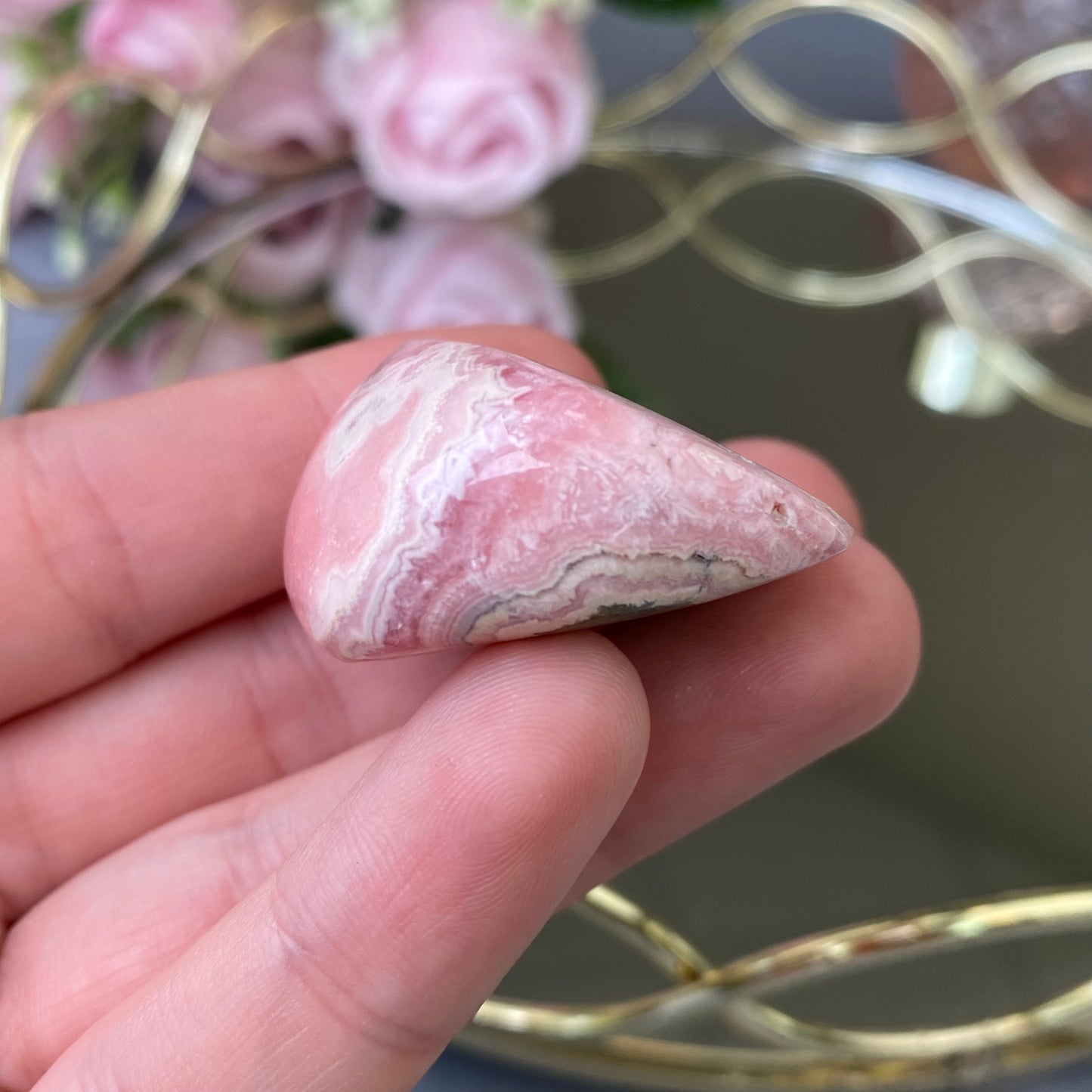 Natural polished Rhodochrosite  46g.