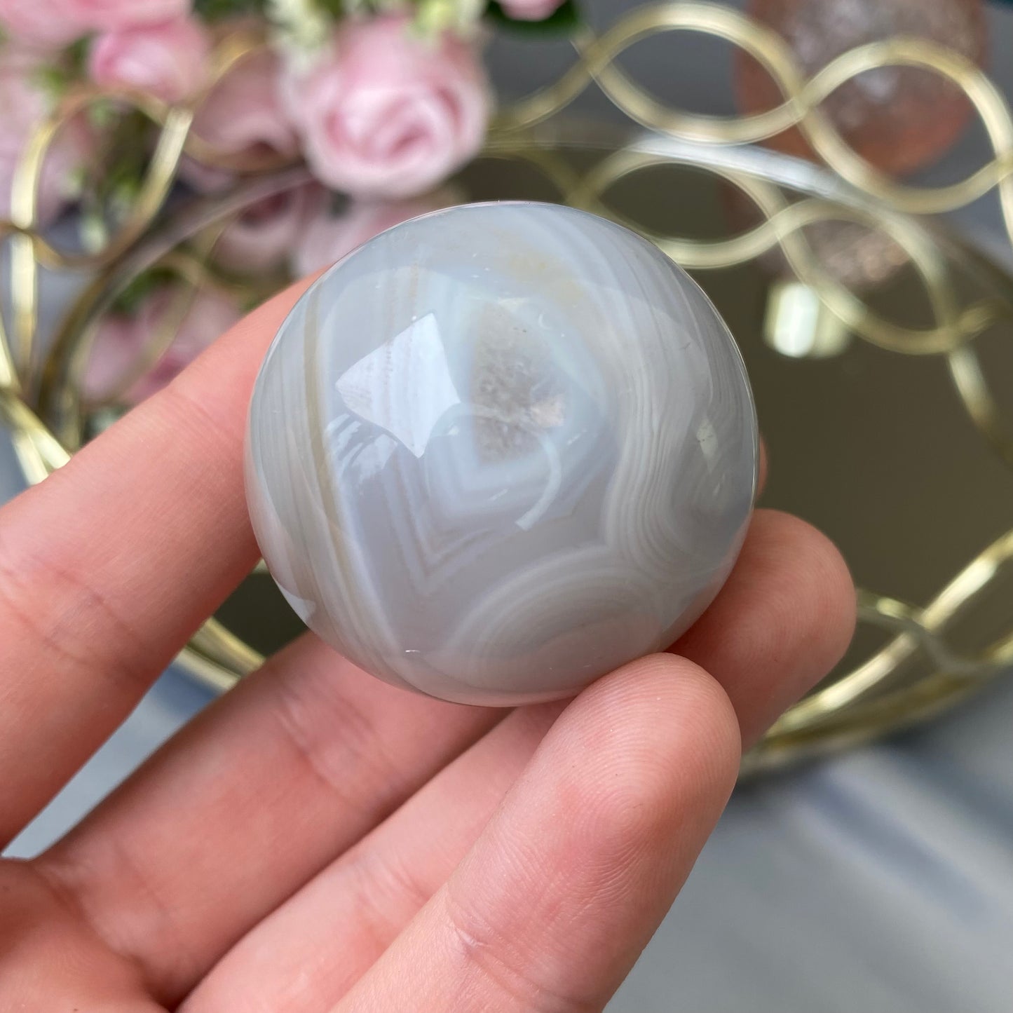 Natural Agate sphere (Agate 3.5cm)