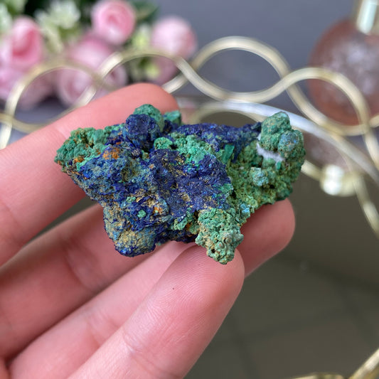 Natural raw Azurite Malachite 35g.