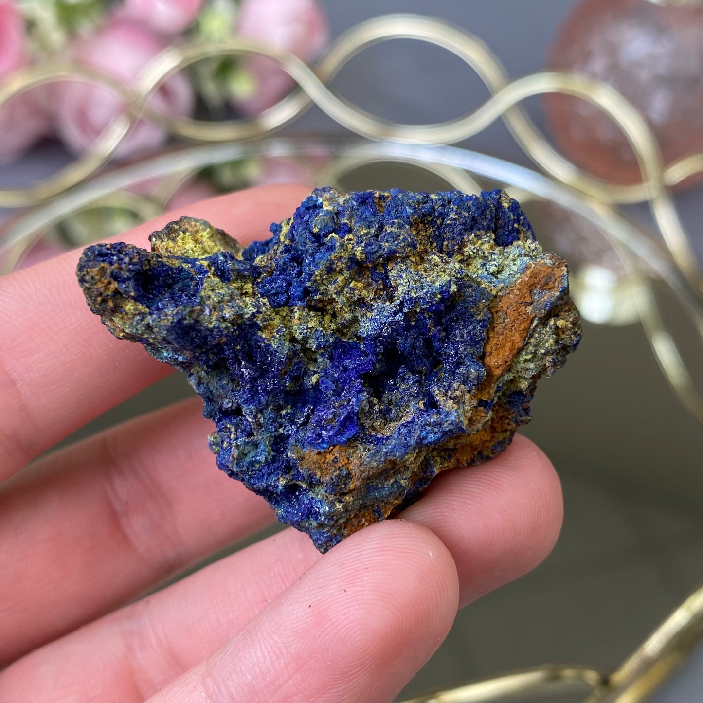 Natural raw Azurite Malachite 34g.