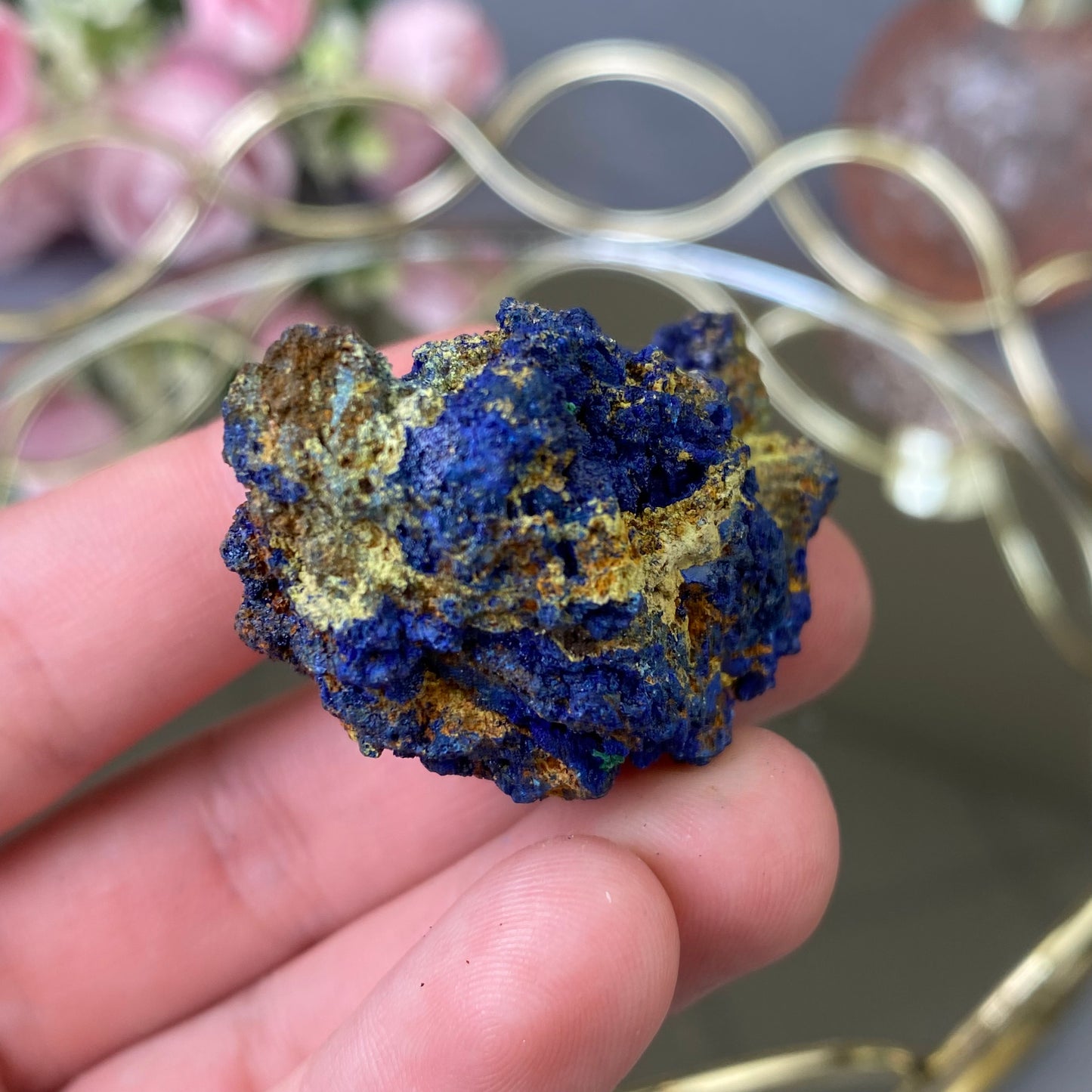 Natural raw Azurite Malachite 34g.