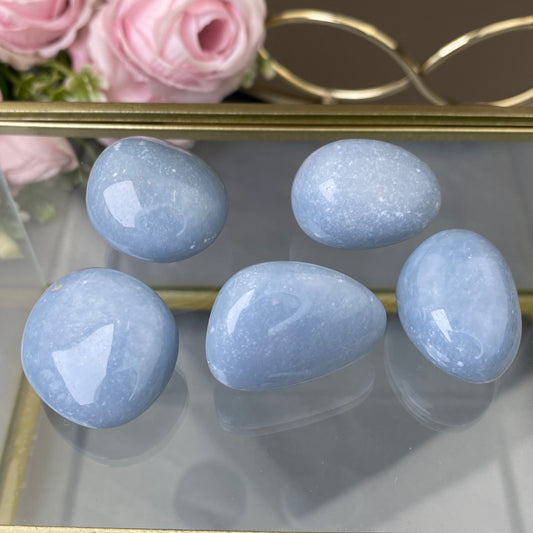 Natural polished Angelite (1pc.)