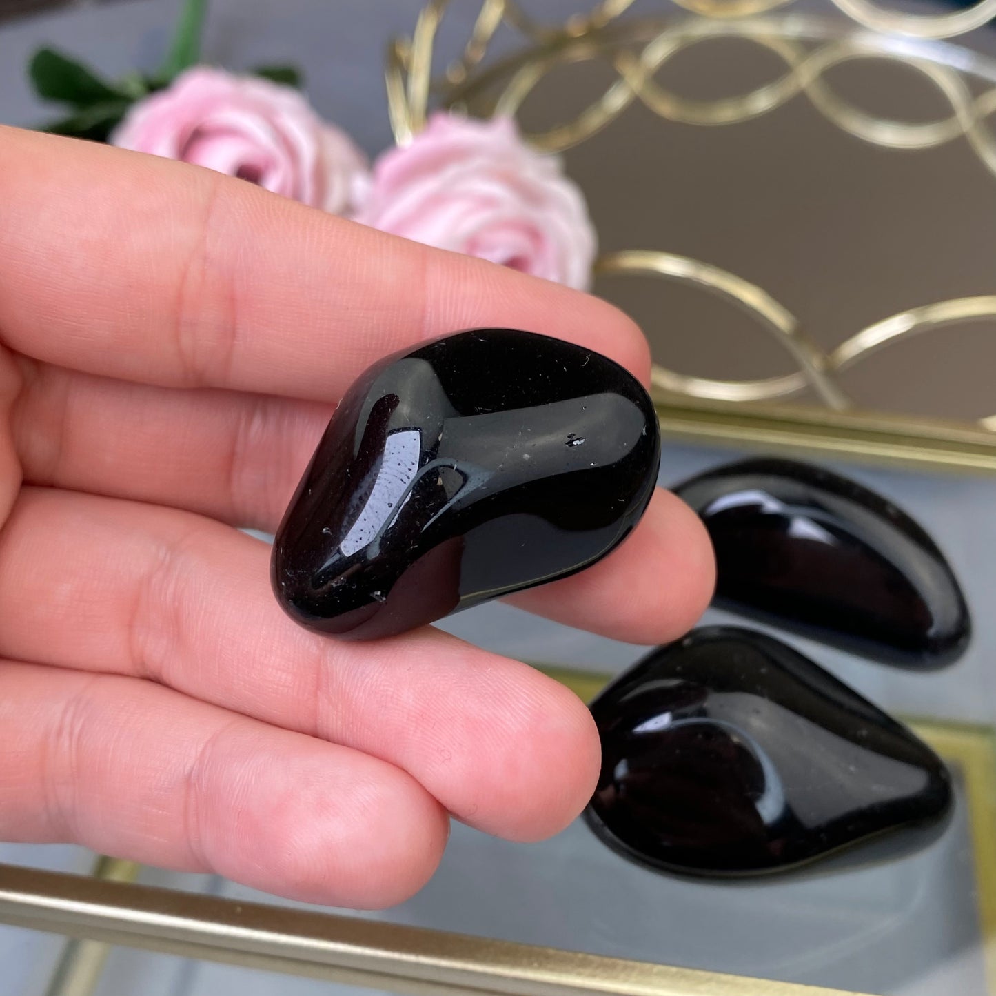 Natural polished Black Obsidian (1pc.)