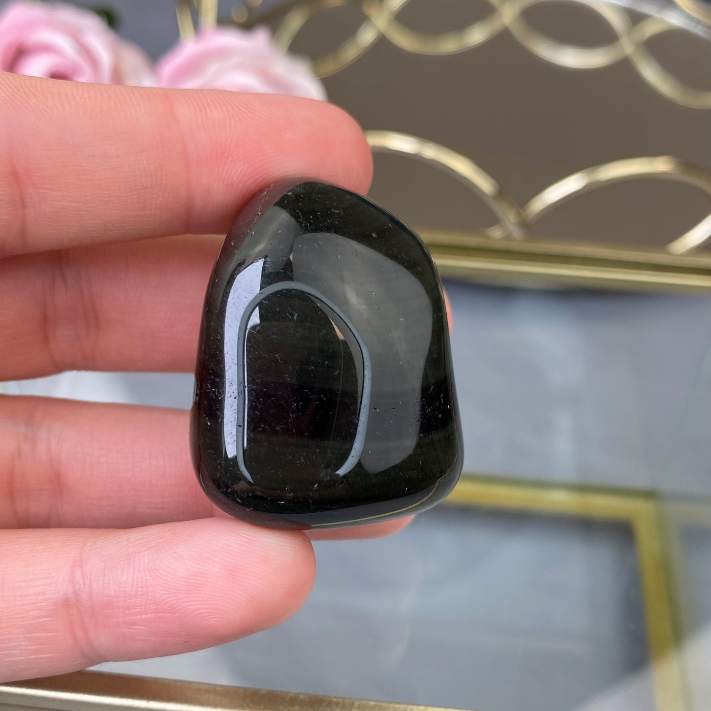 Natural polished Obsidian 41g.