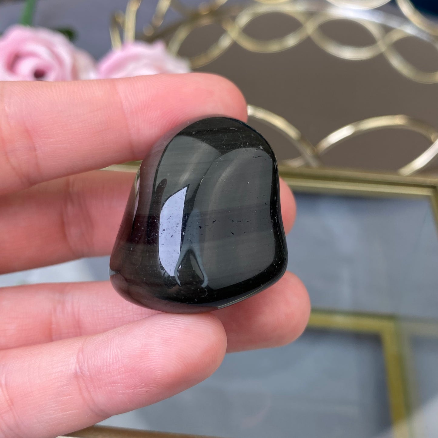 Natural polished Obsidian 41g.