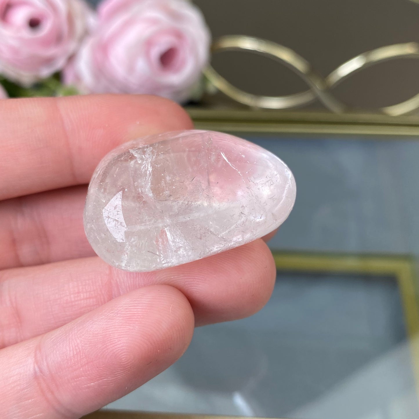 Natural polished Clear Quartz 28g.