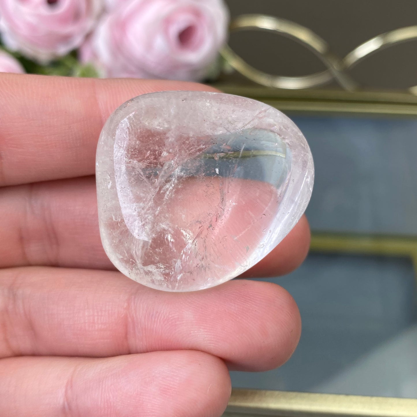 Natural polished Clear Quartz 28g.