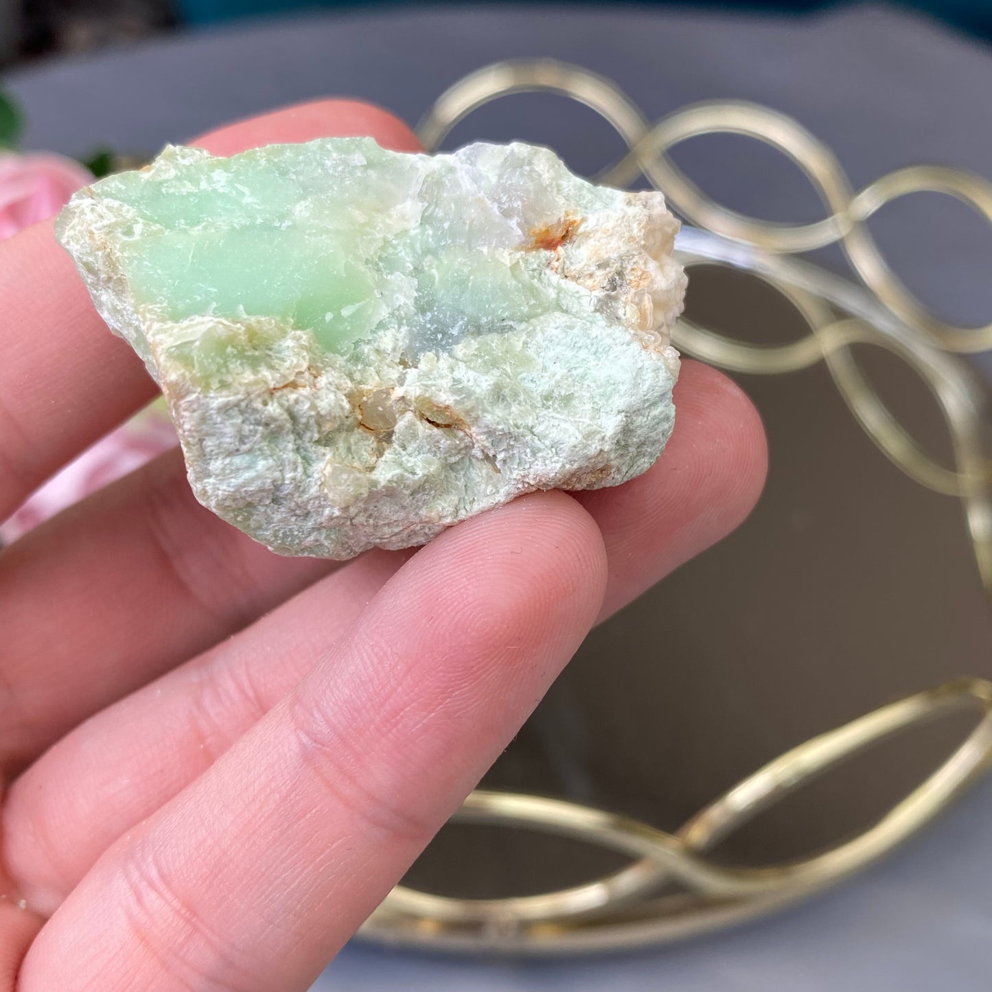 Natural raw Chrysoprase 42g. (Brasil)