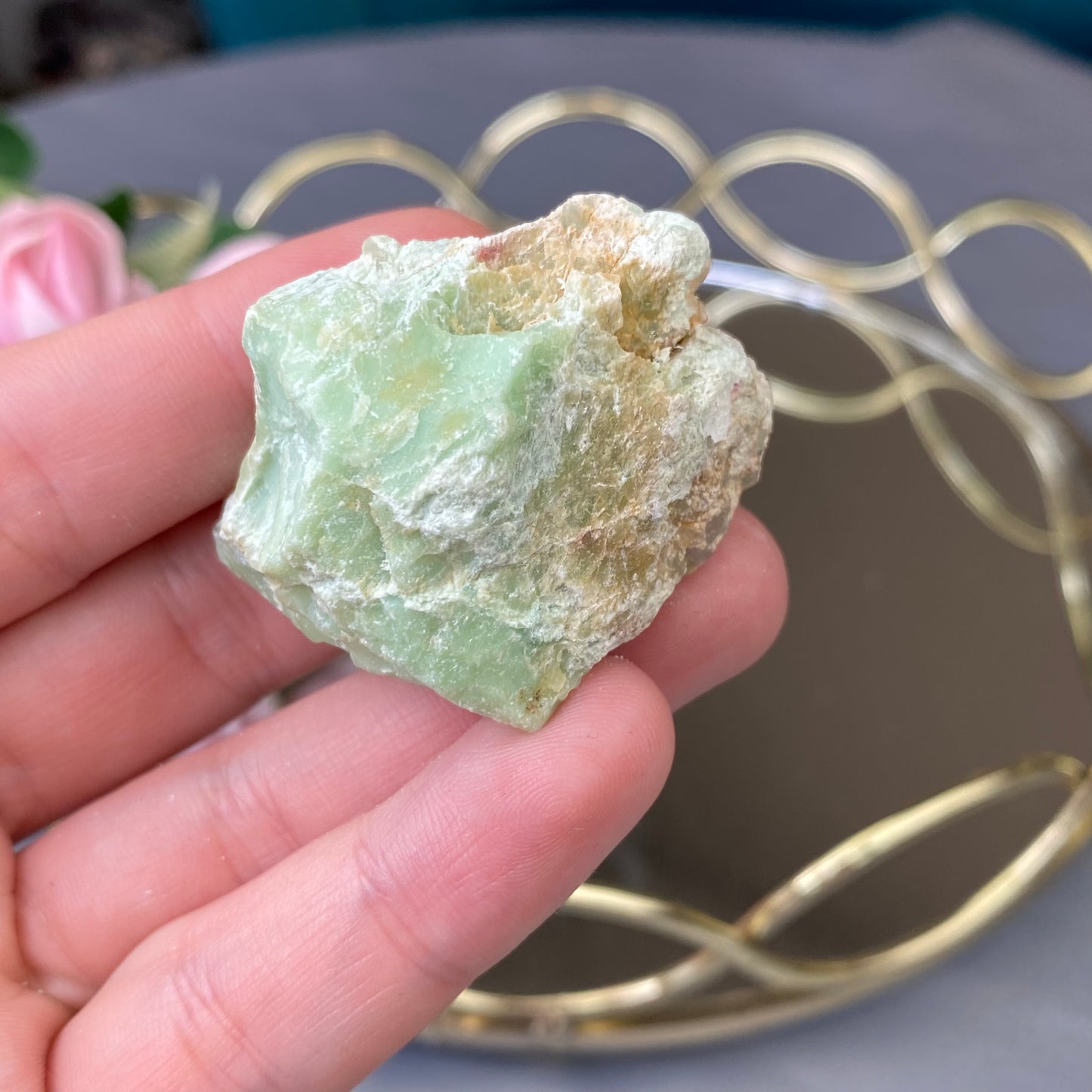 Natural raw Chrysoprase 42g. (Brasil)