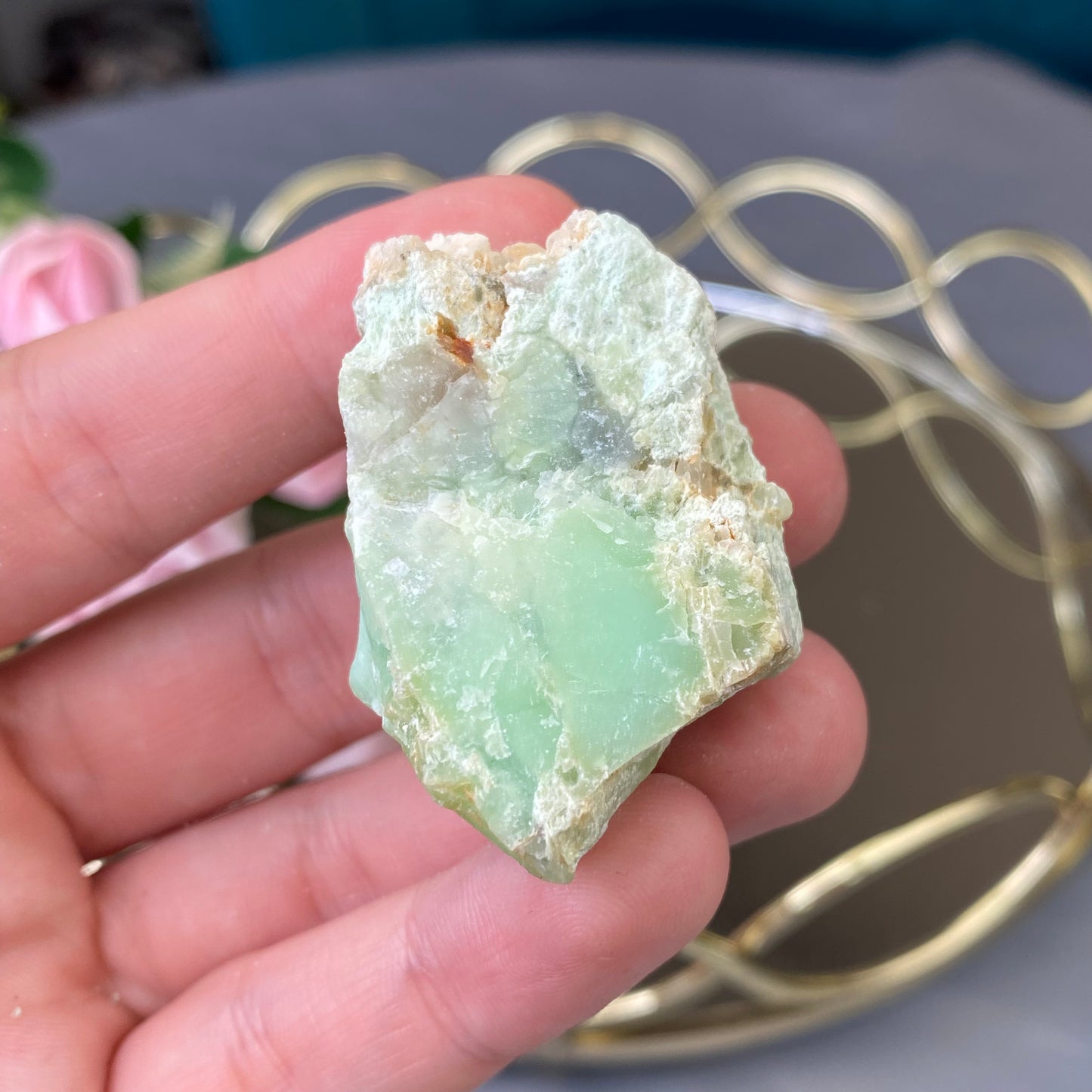 Natural raw Chrysoprase 42g. (Brasil)