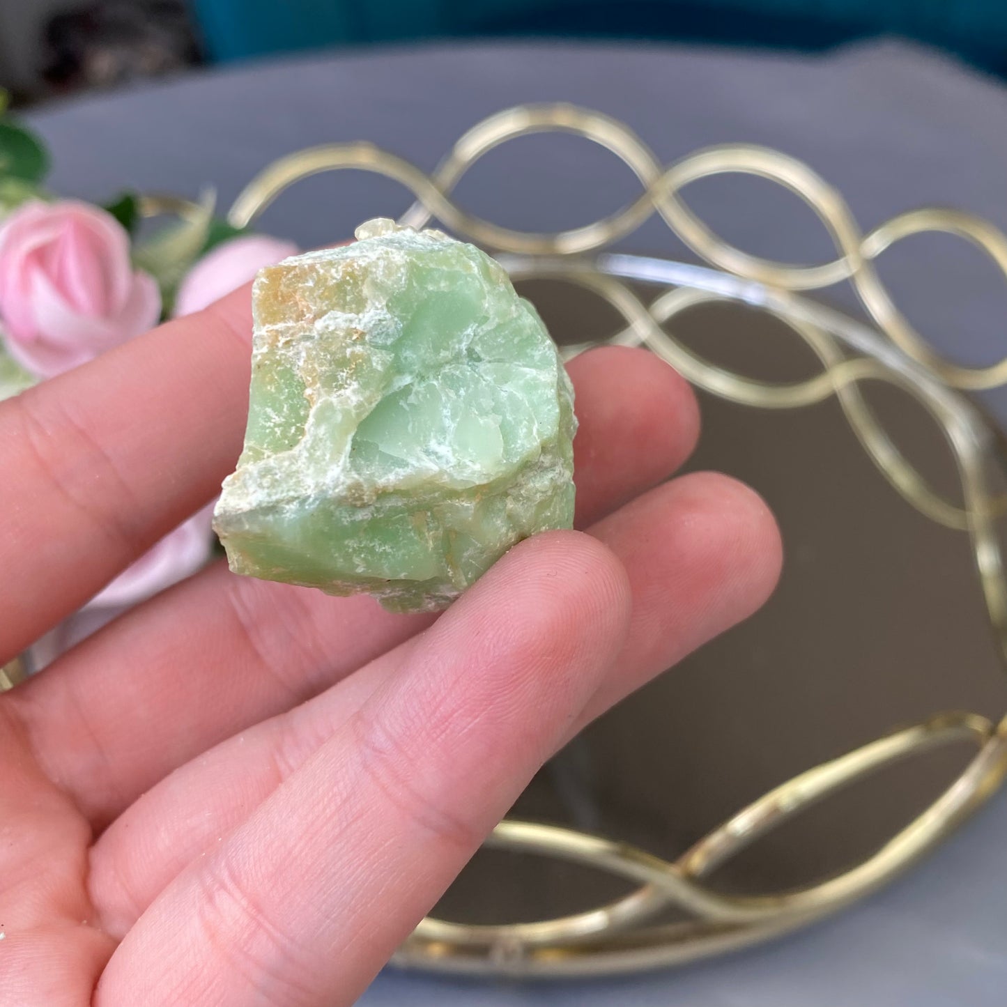 Natural raw Chrysoprase 42g. (Brasil)