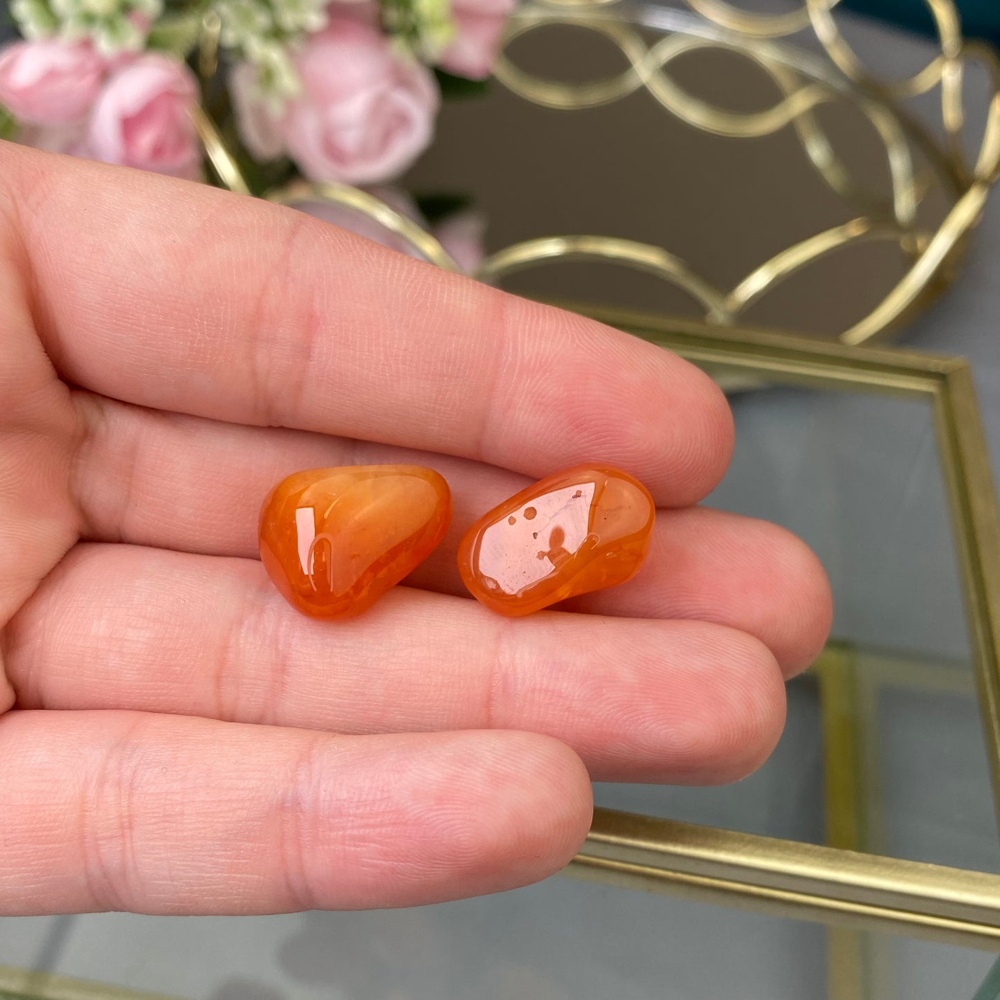 Natural polished Carnelian (1pc.)