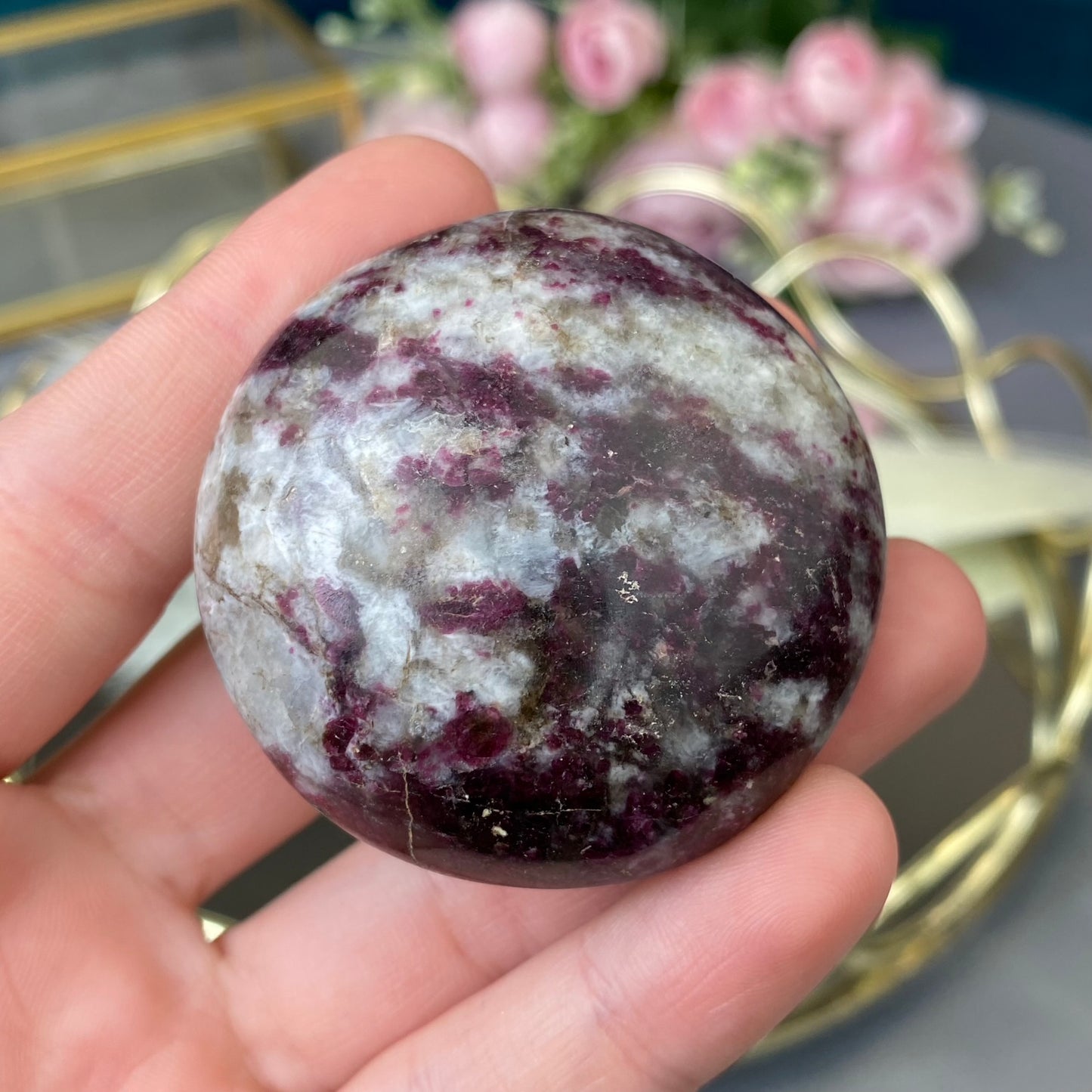 Natural polished Pink Tourmaline (Rubellite) 96g.