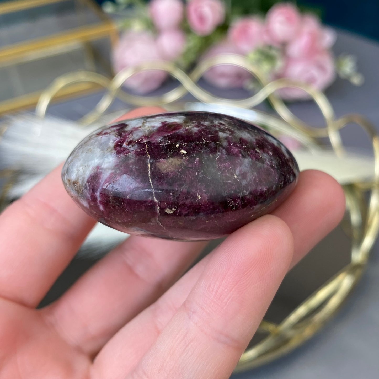 Natural polished Pink Tourmaline (Rubellite) 96g.