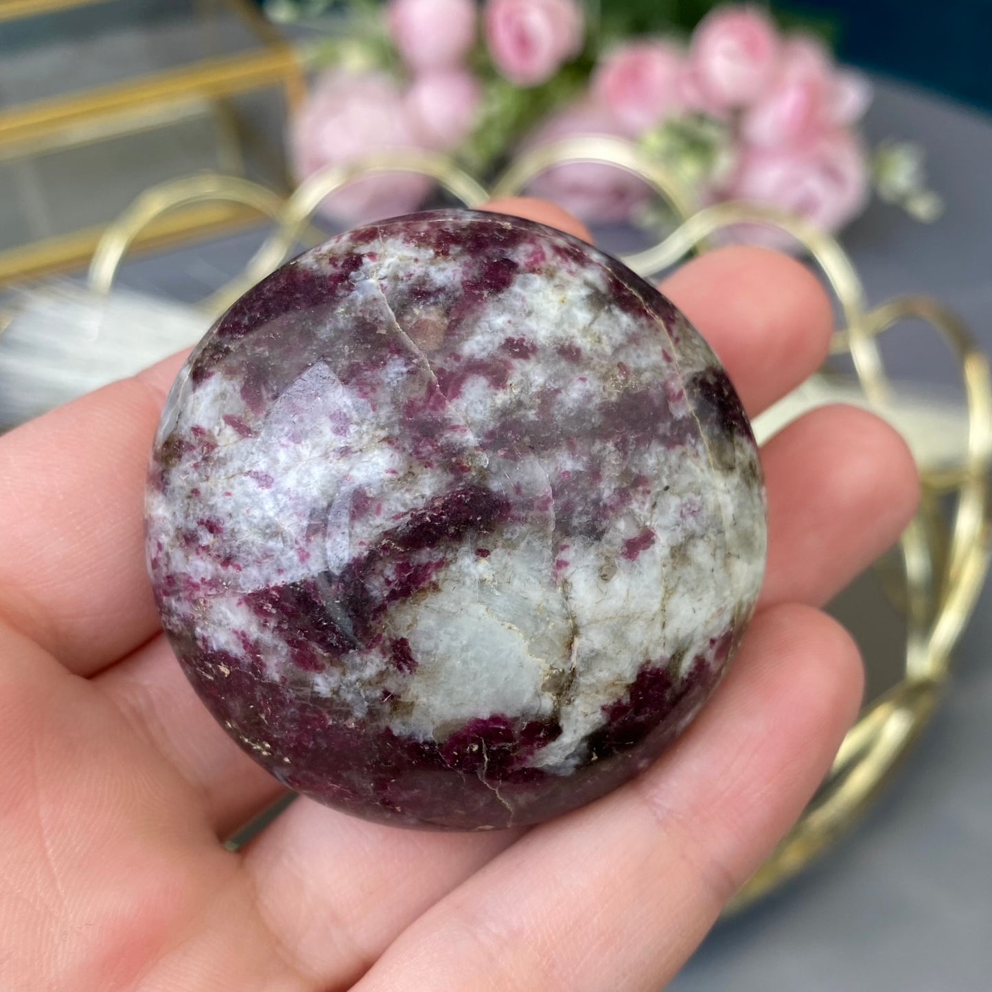 Natural polished Pink Tourmaline (Rubellite) 96g.