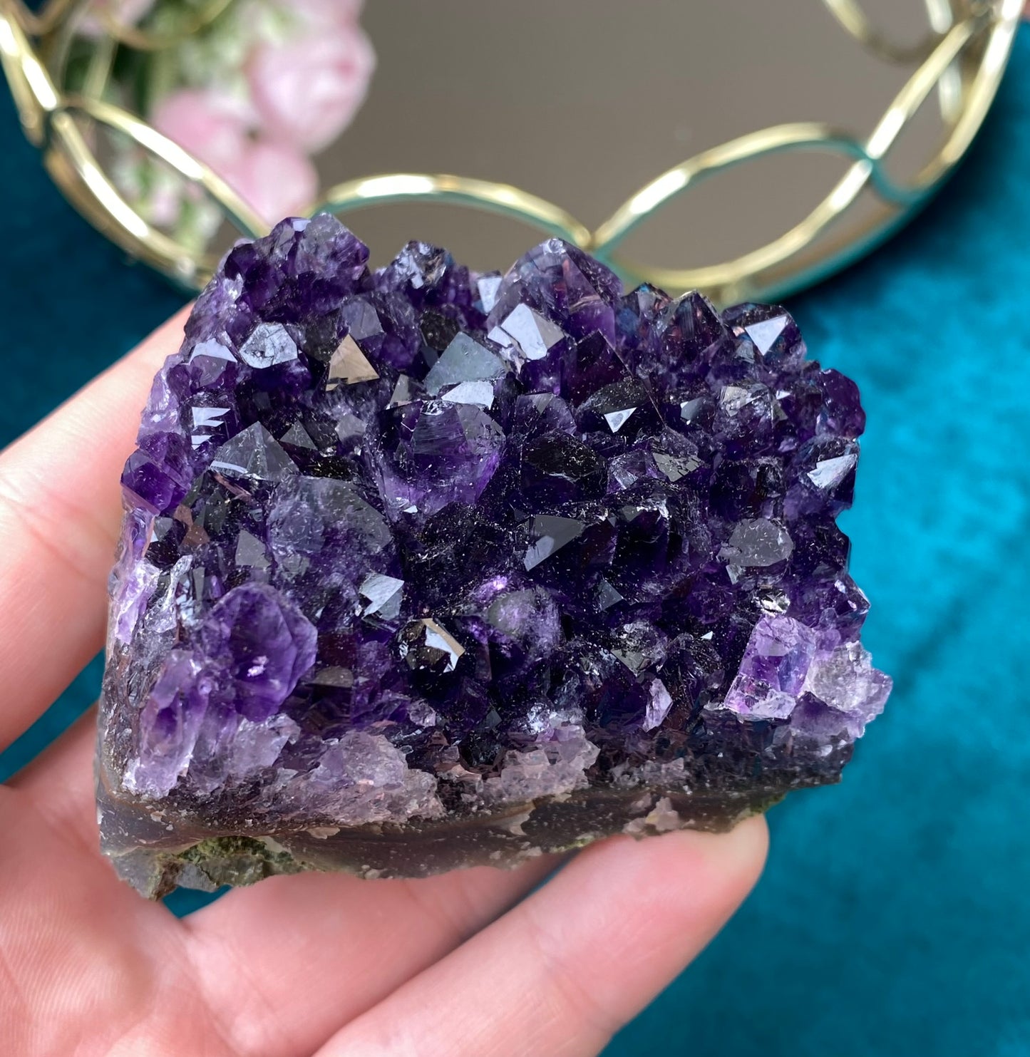 Natural raw Amethyst druse/cluster (High Quality,Uruguay,224g.)