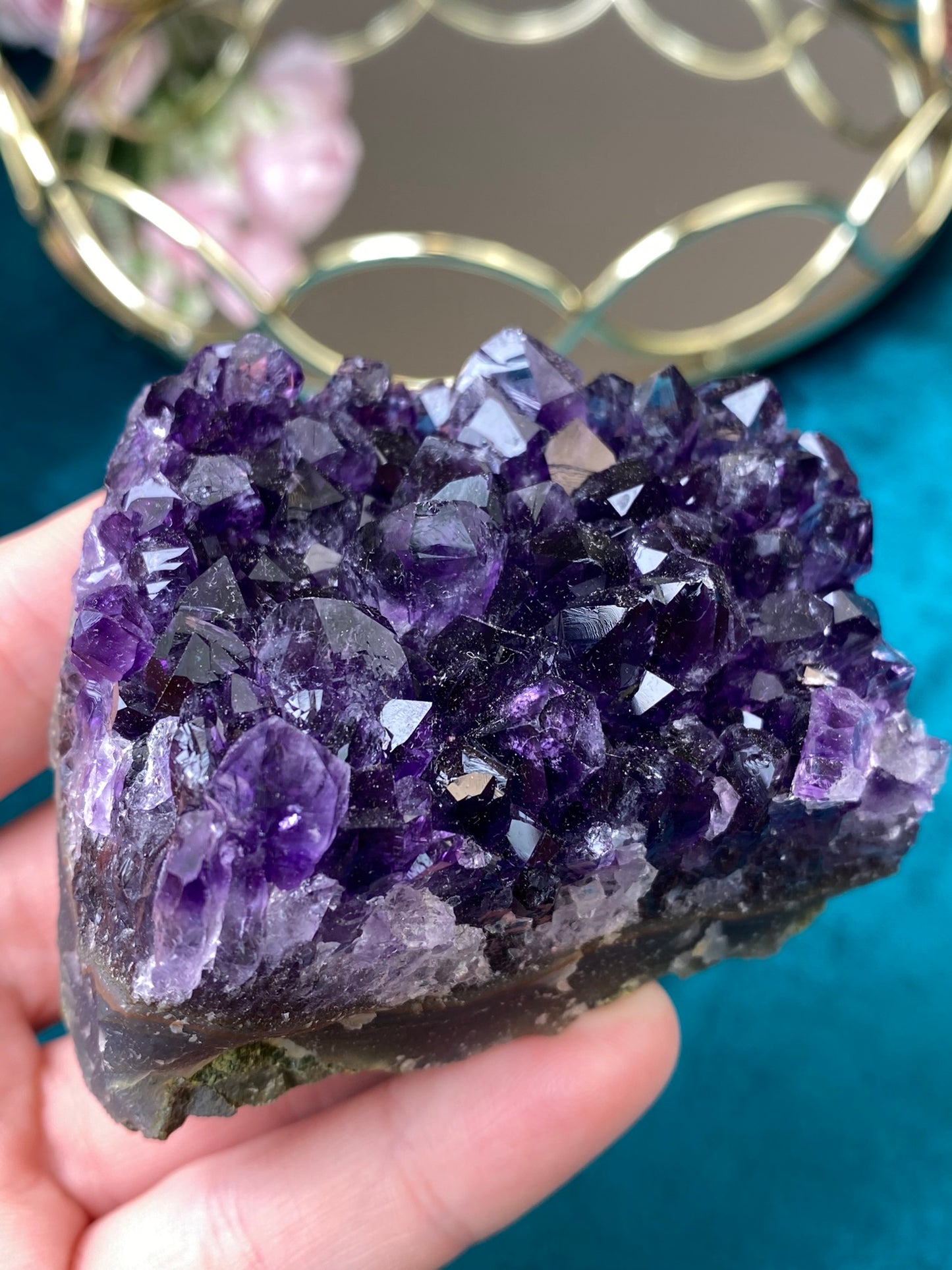 Natural raw Amethyst druse/cluster (High Quality,Uruguay,224g.)