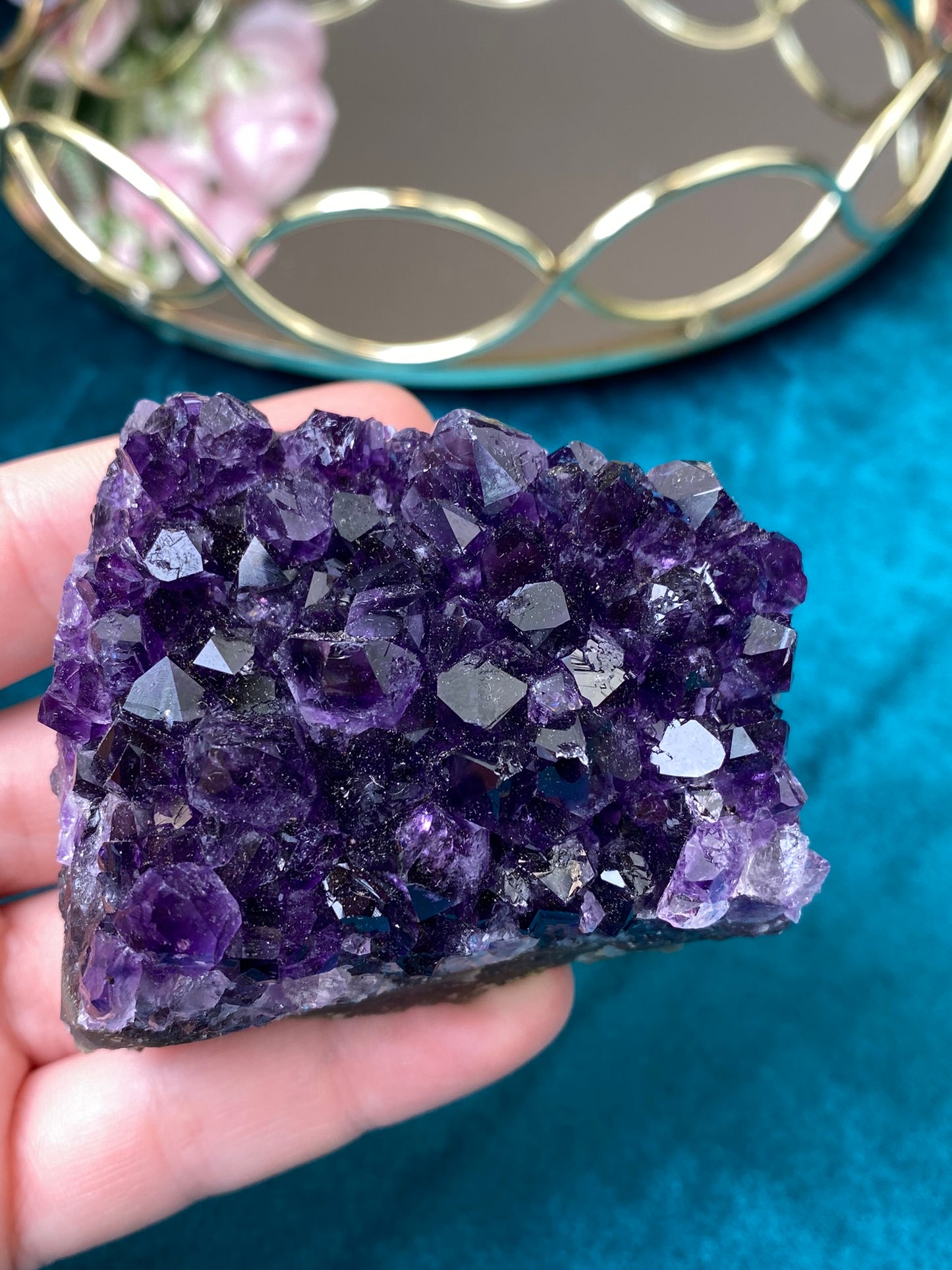 Natürliche rohe Amethyst-Druse (Hohe Qualität, Uruguay, 224g.)