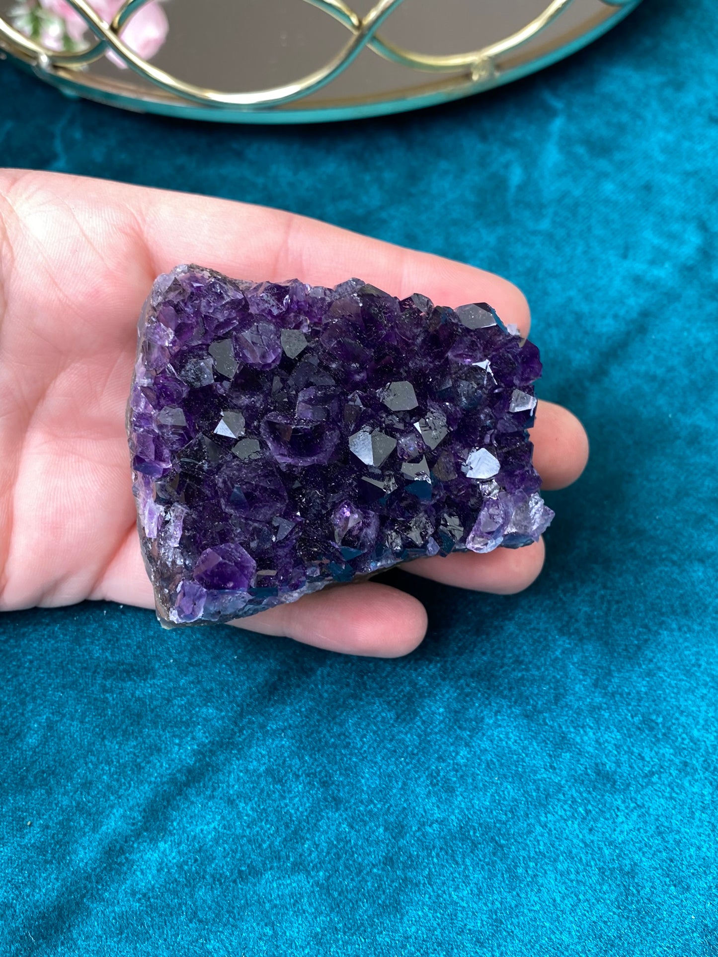 Natural raw Amethyst druse/cluster (High Quality,Uruguay,224g.)