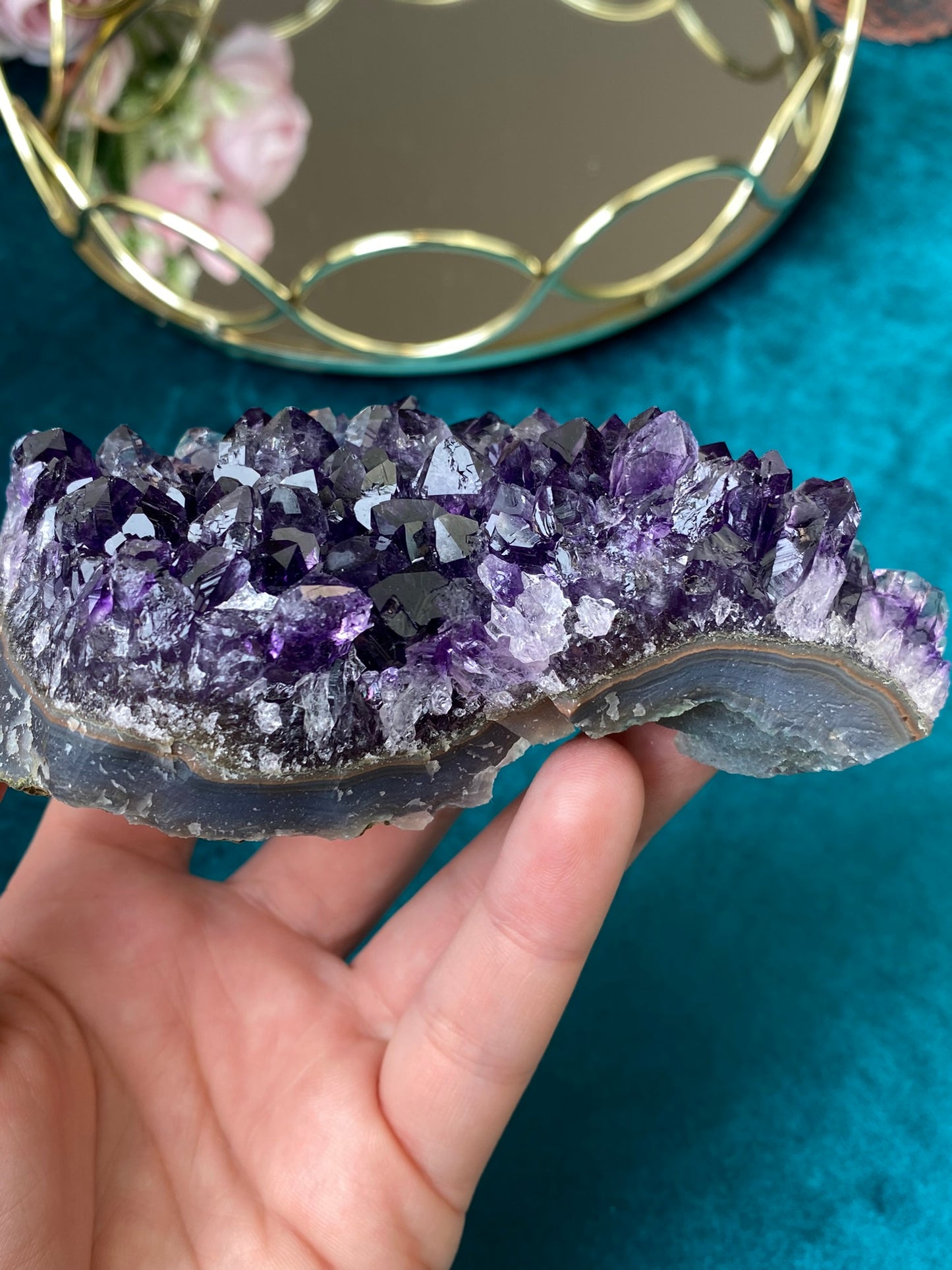 Natural raw Amethyst druse/cluster (High Quality,Uruguay,269g.)