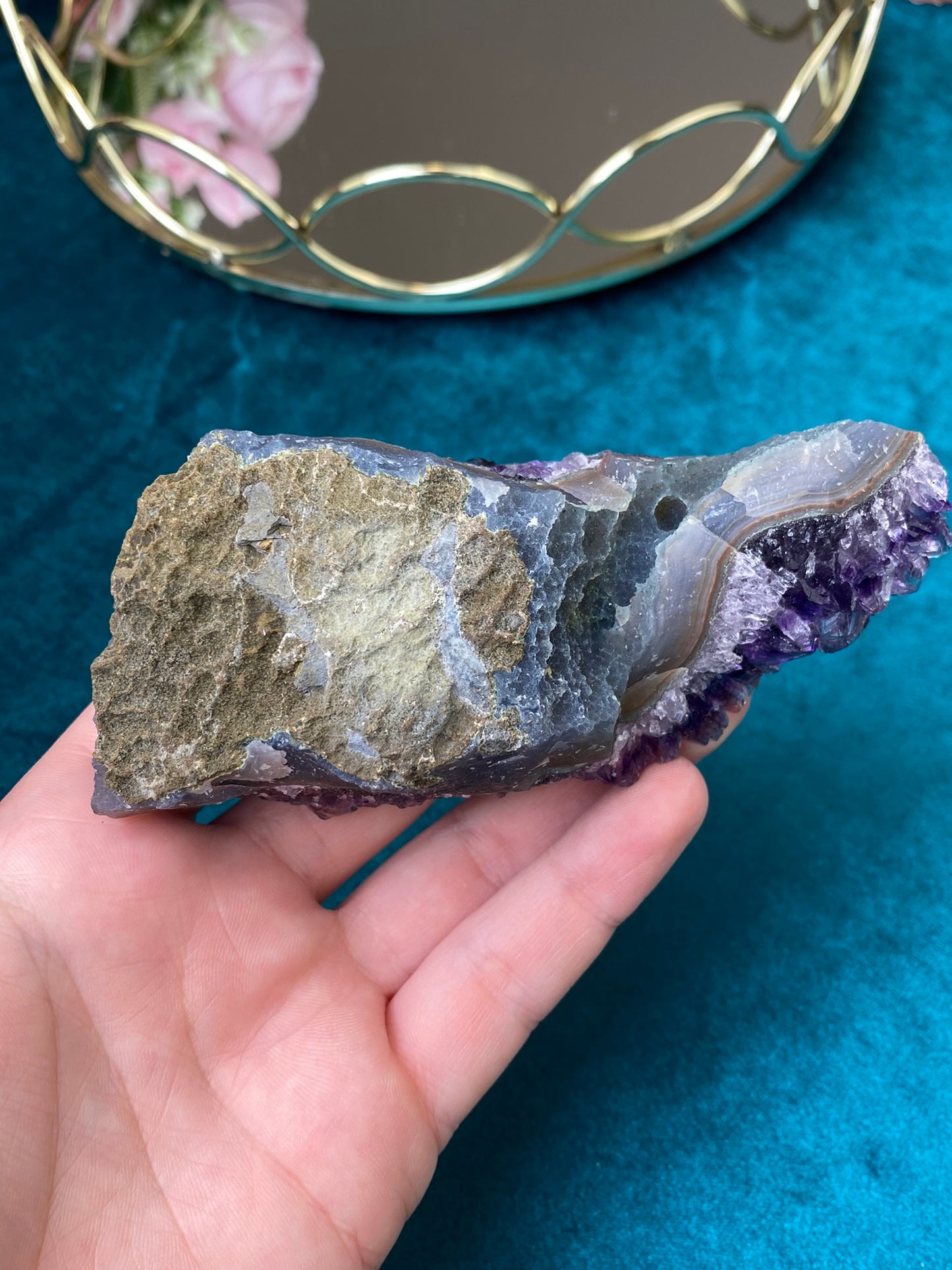 Natürliche rohe Amethyst-Druse (Hohe Qualität, Uruguay, 269g.)